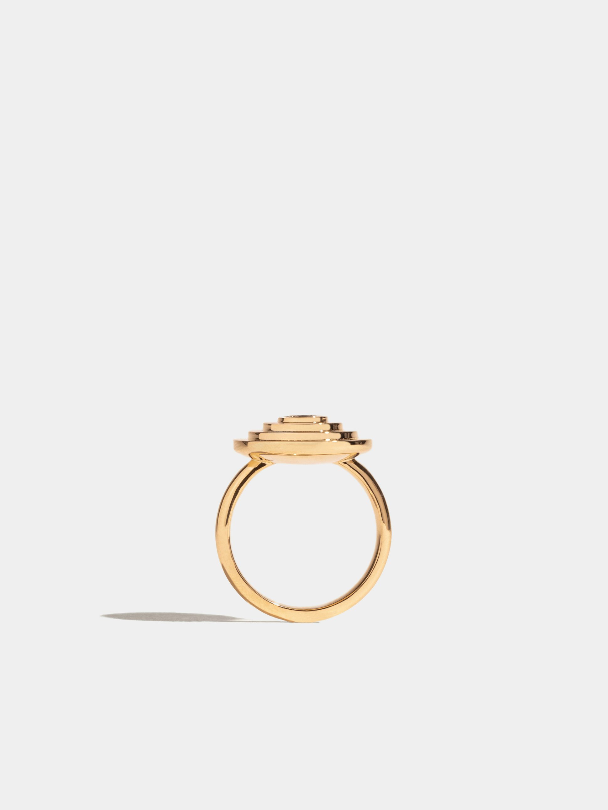 Bague Pastille Diamant rond de 0,50ct - Or éthique 18 carats certifié Fairmined