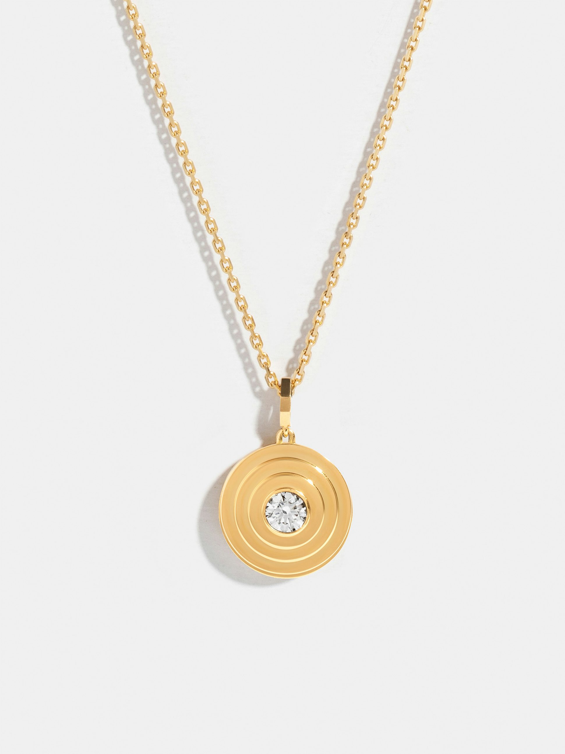 Collier Via Rond - diamant rond 0,50ct en Or jaune éthique | JEM, joaillerie éthique française