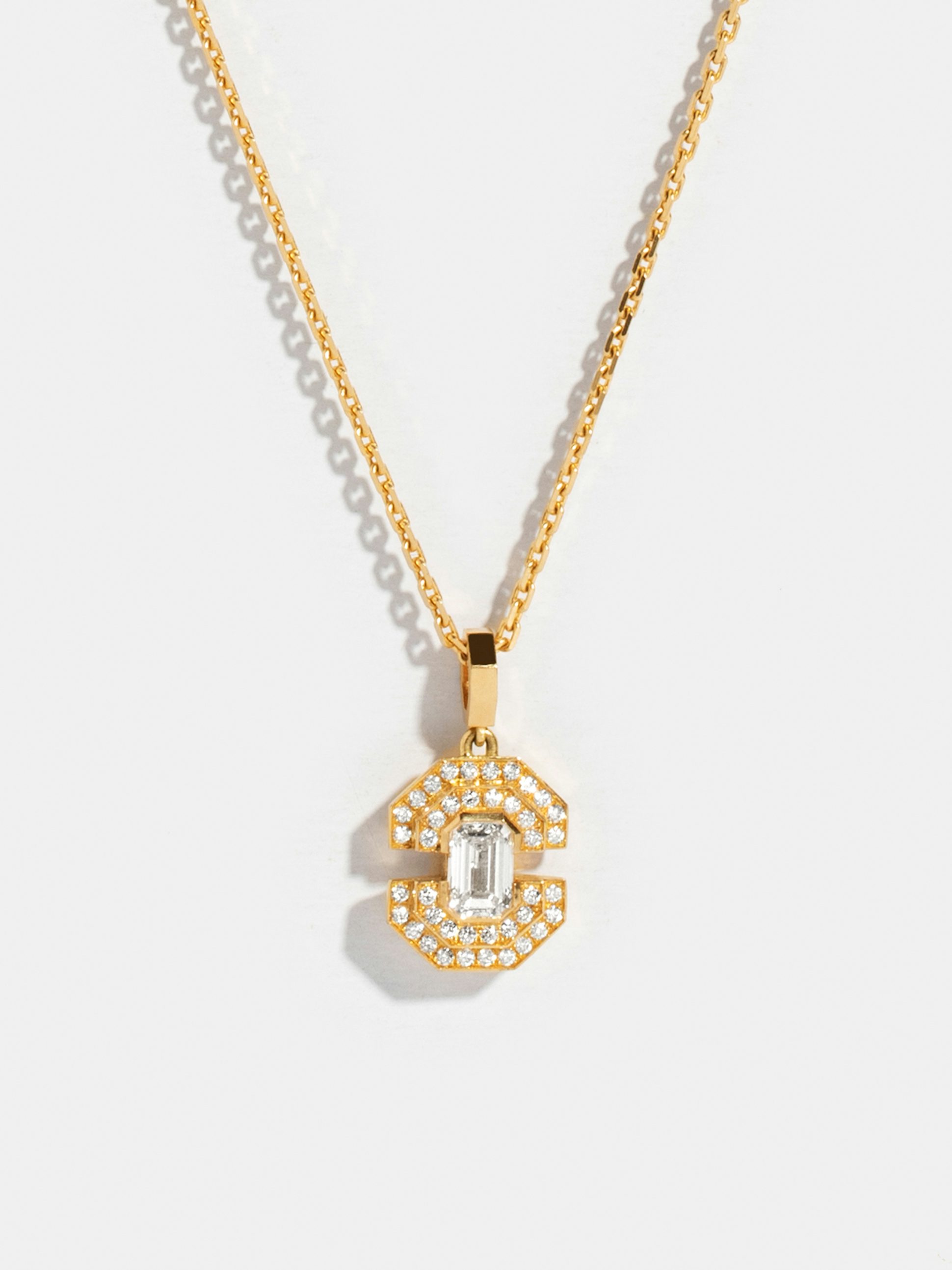 Collier Via Emeraude pavé - diamant émeraude 0,75ct en Or jaune éthique | JEM, joaillerie éthique française