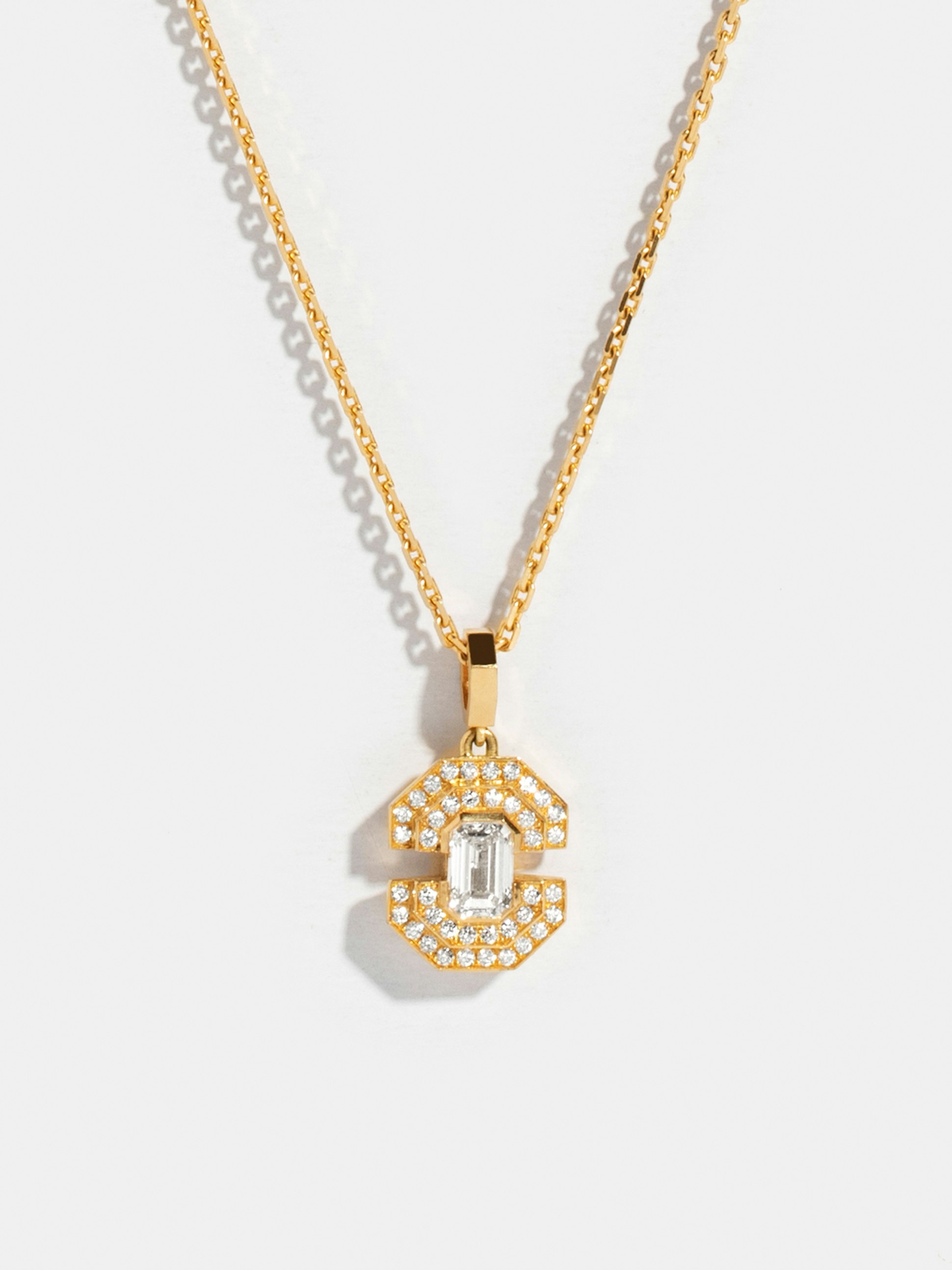 Collier Via Emeraude pavé - diamant émeraude 0,75ct en Or jaune éthique | JEM, joaillerie éthique française