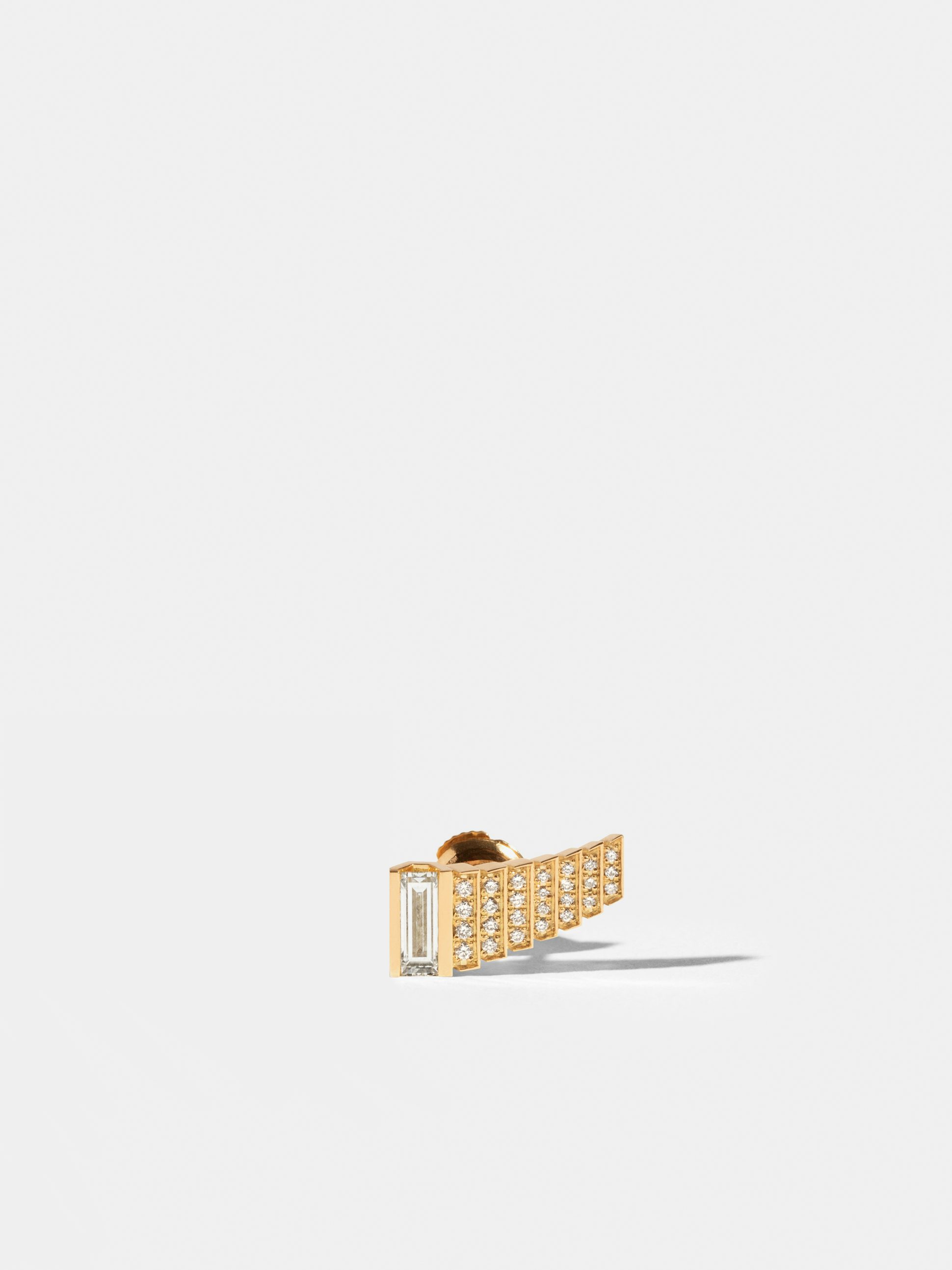 Mono boucle virgule pavée Via 