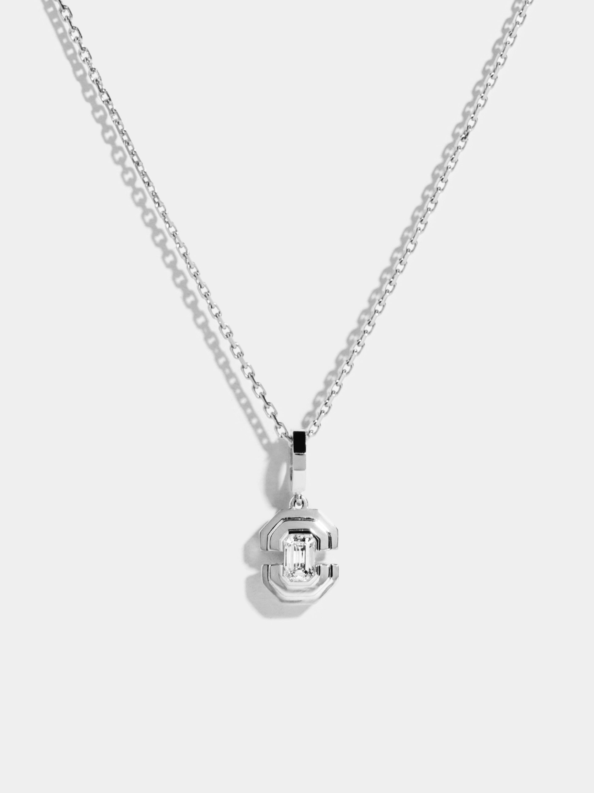 Pendentif Via taille émeraude petit modèle 