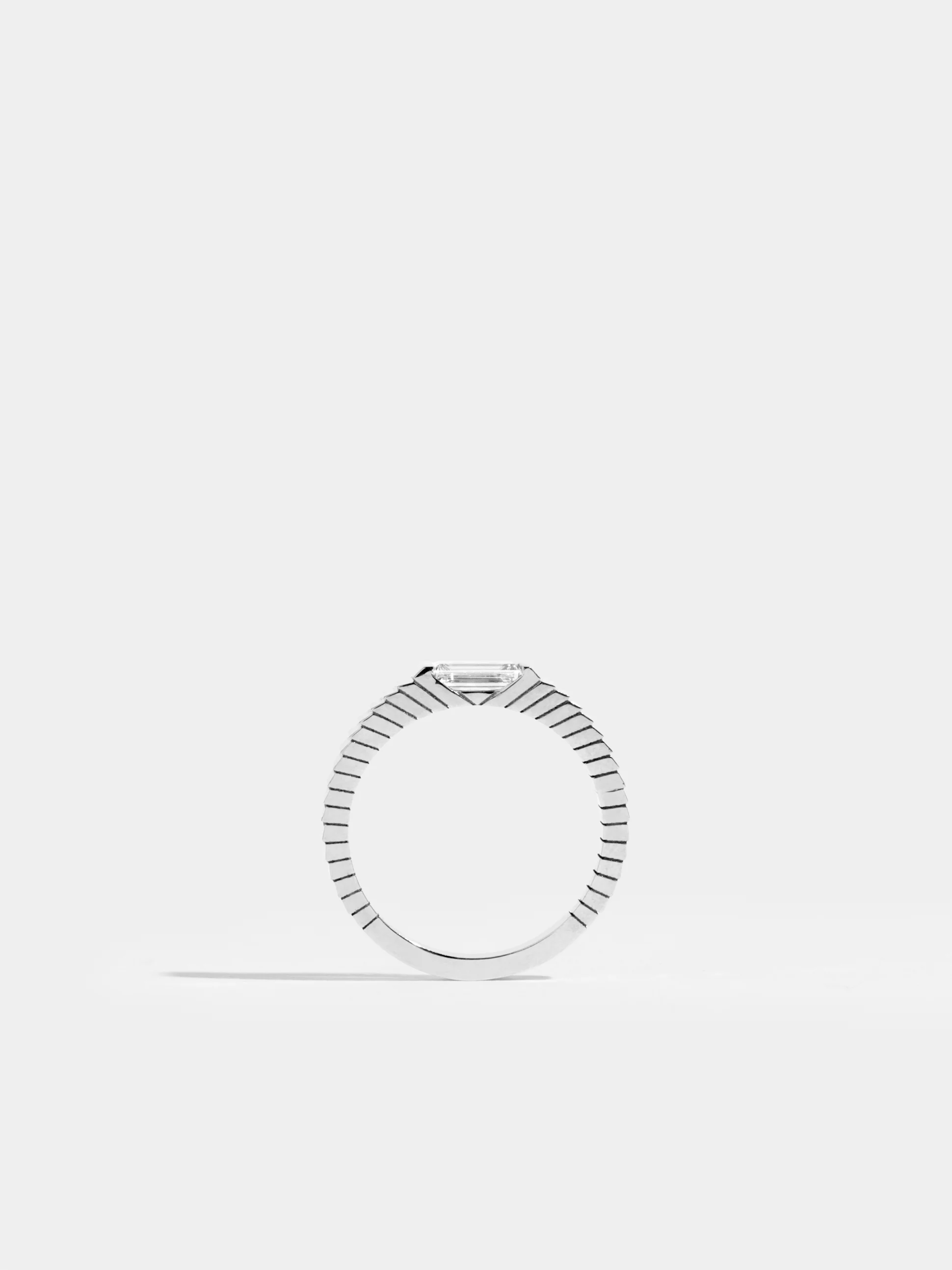 Via Fine Baguette Diamond Ring