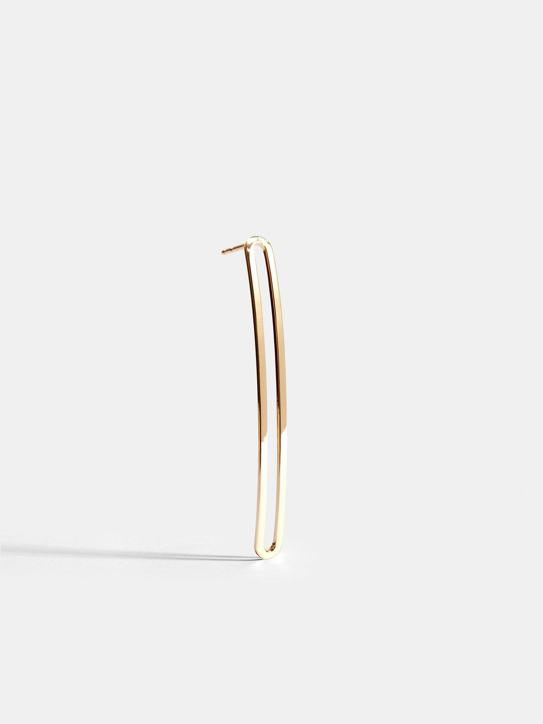 Boucle d'oreille Étreintes en Or jaune éthique 18 carats certifié Fairmined