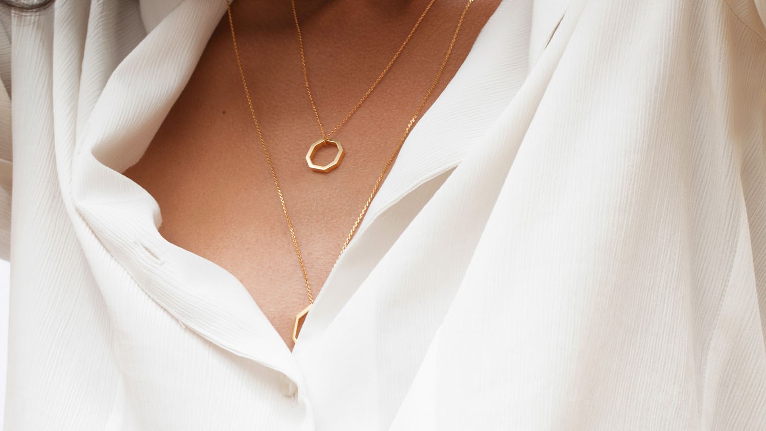 Our ethical gold necklaces Fairmined