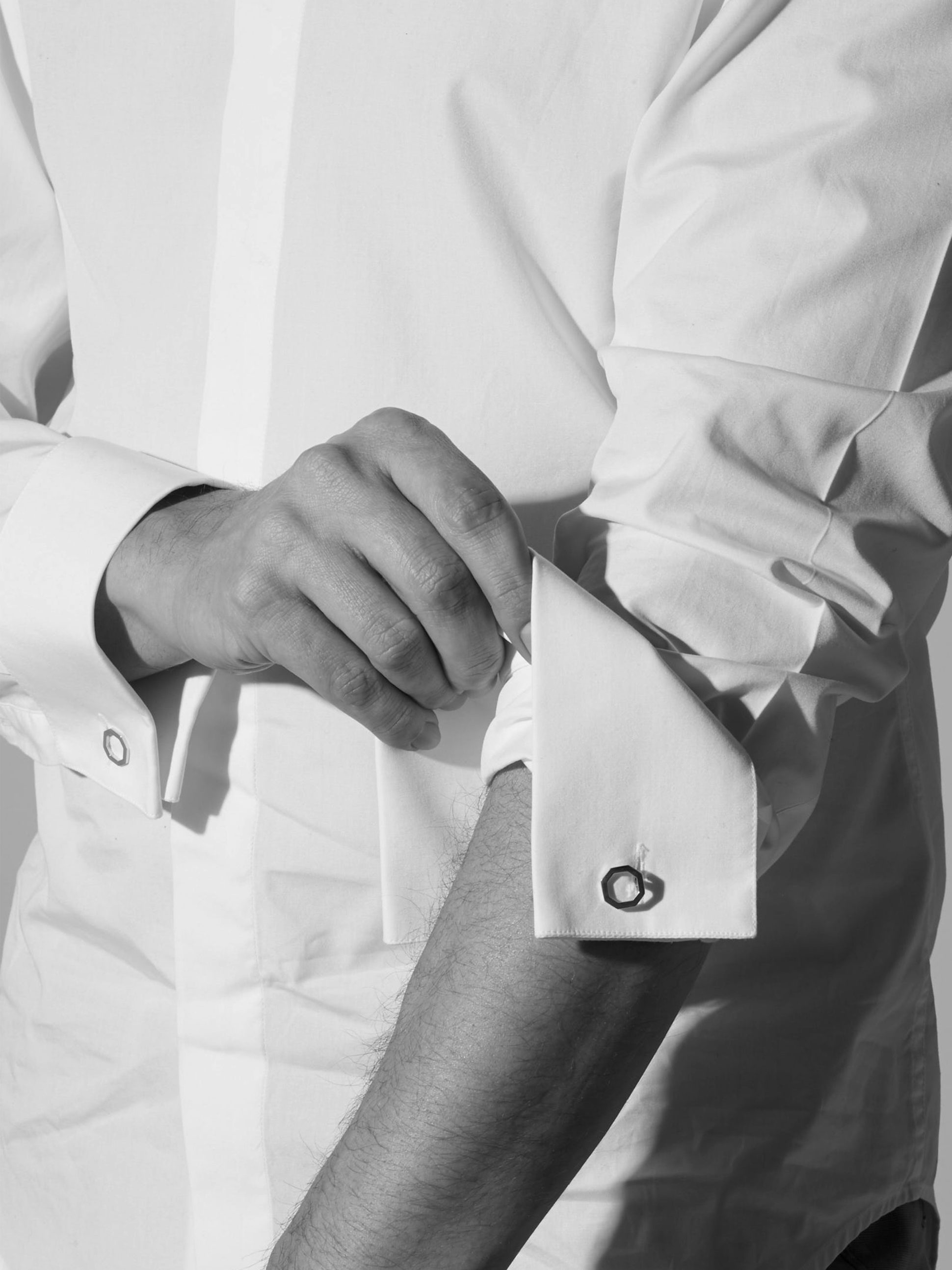 Bouton de manchette en Or blanc éthique certifié Fairmined | JEM joaillerie éthique