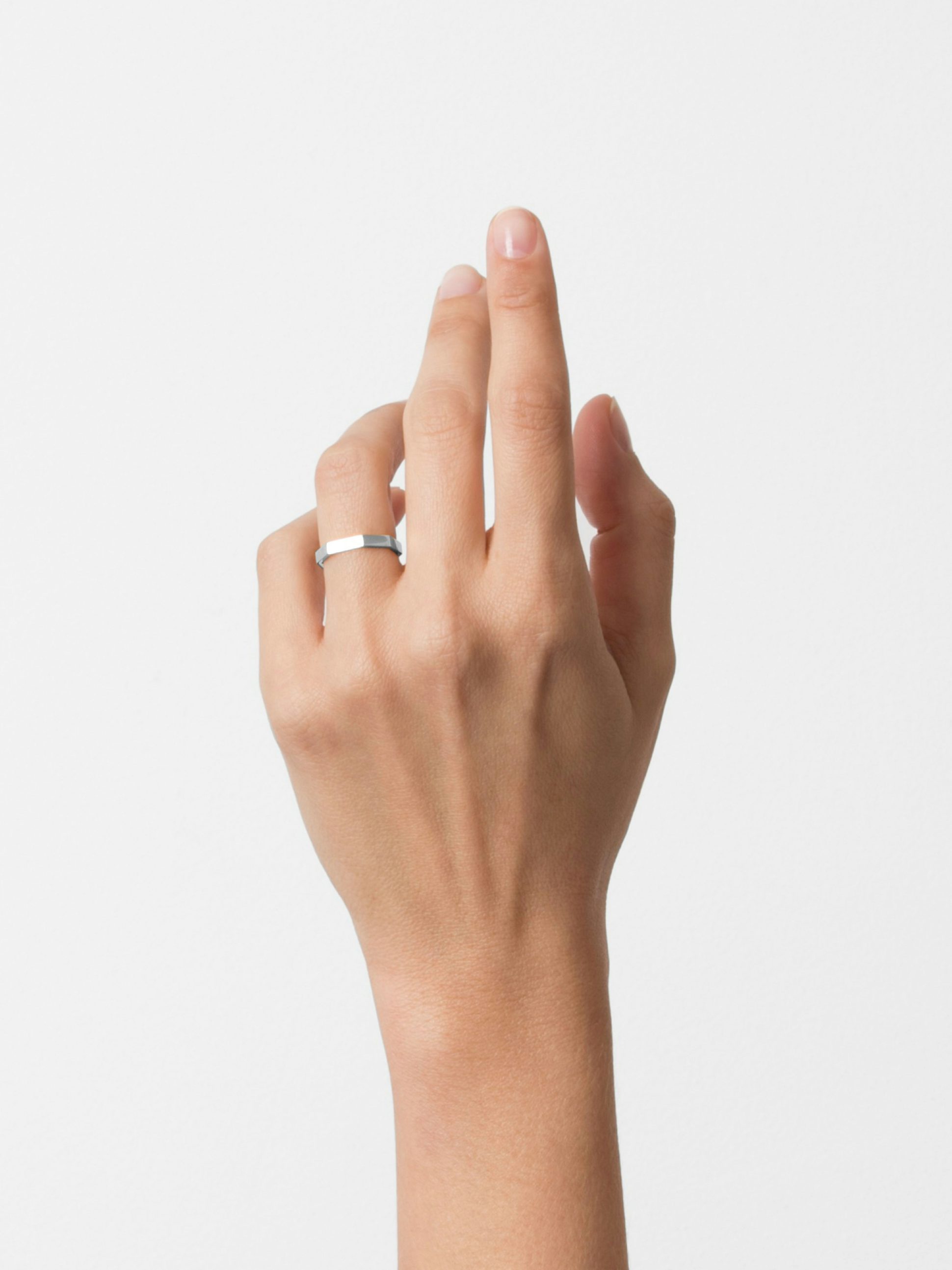 Bague Octogone simple