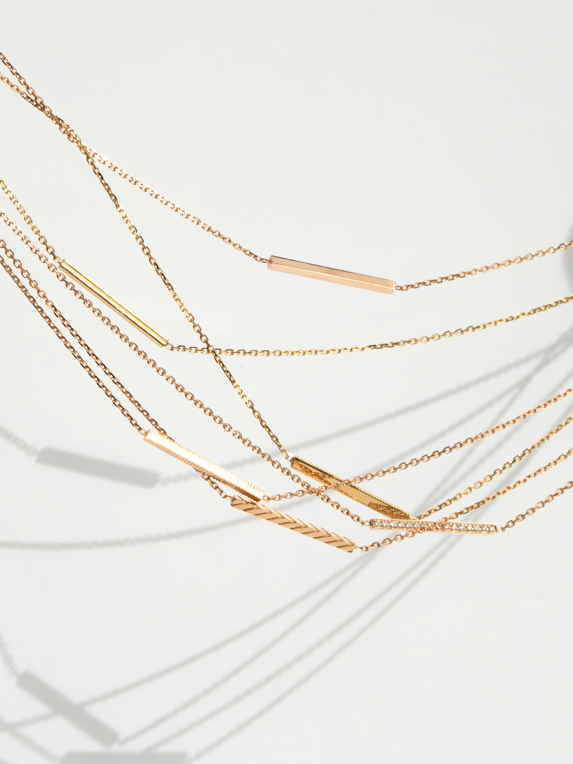 Colliers Anagramme - Or éthique - Diamants de synthèse - JEM Joaillerie éthique