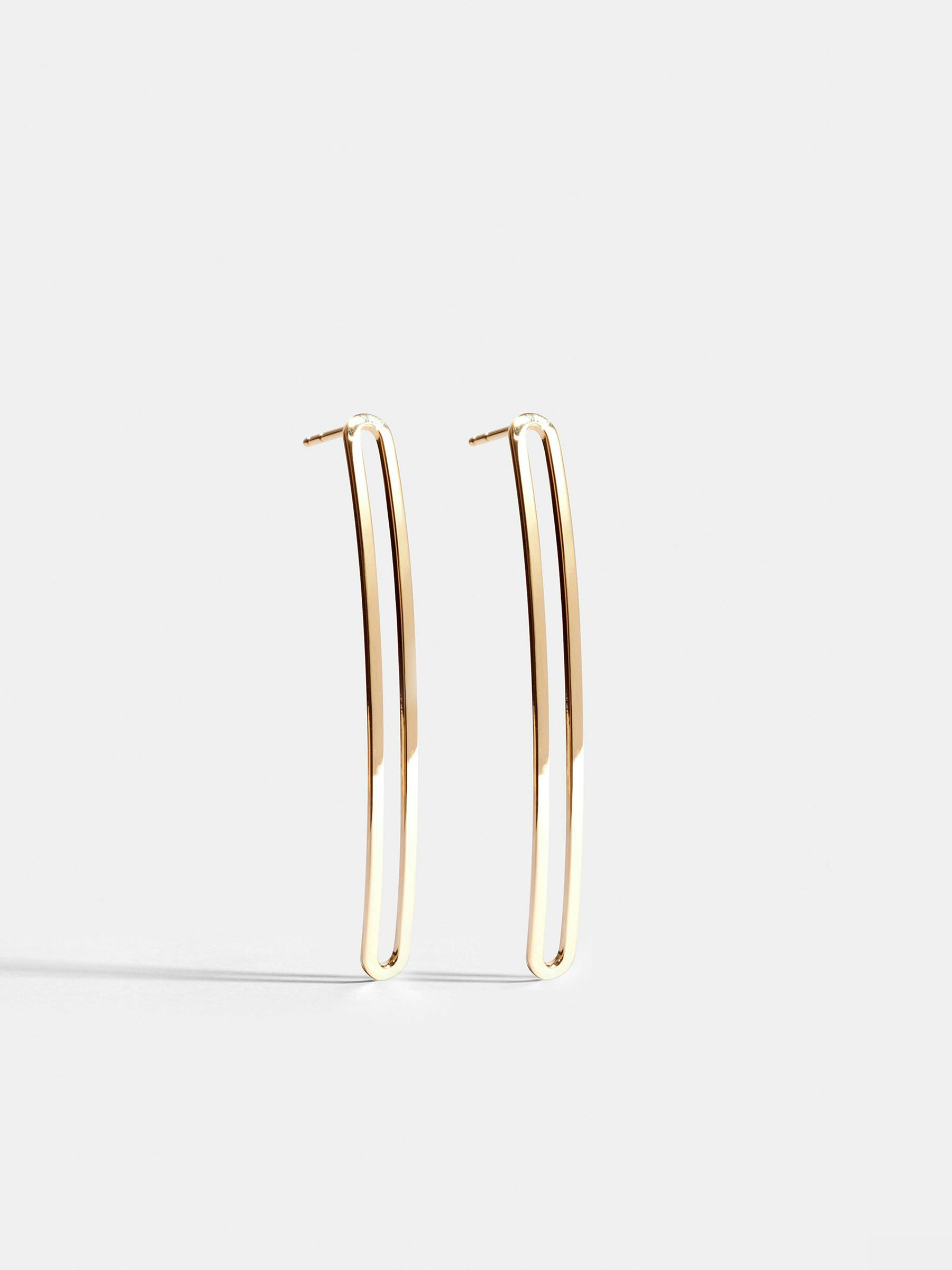 Boucles d'oreille Étreintes en Or jaune éthique 18 carats certifié Fairmined