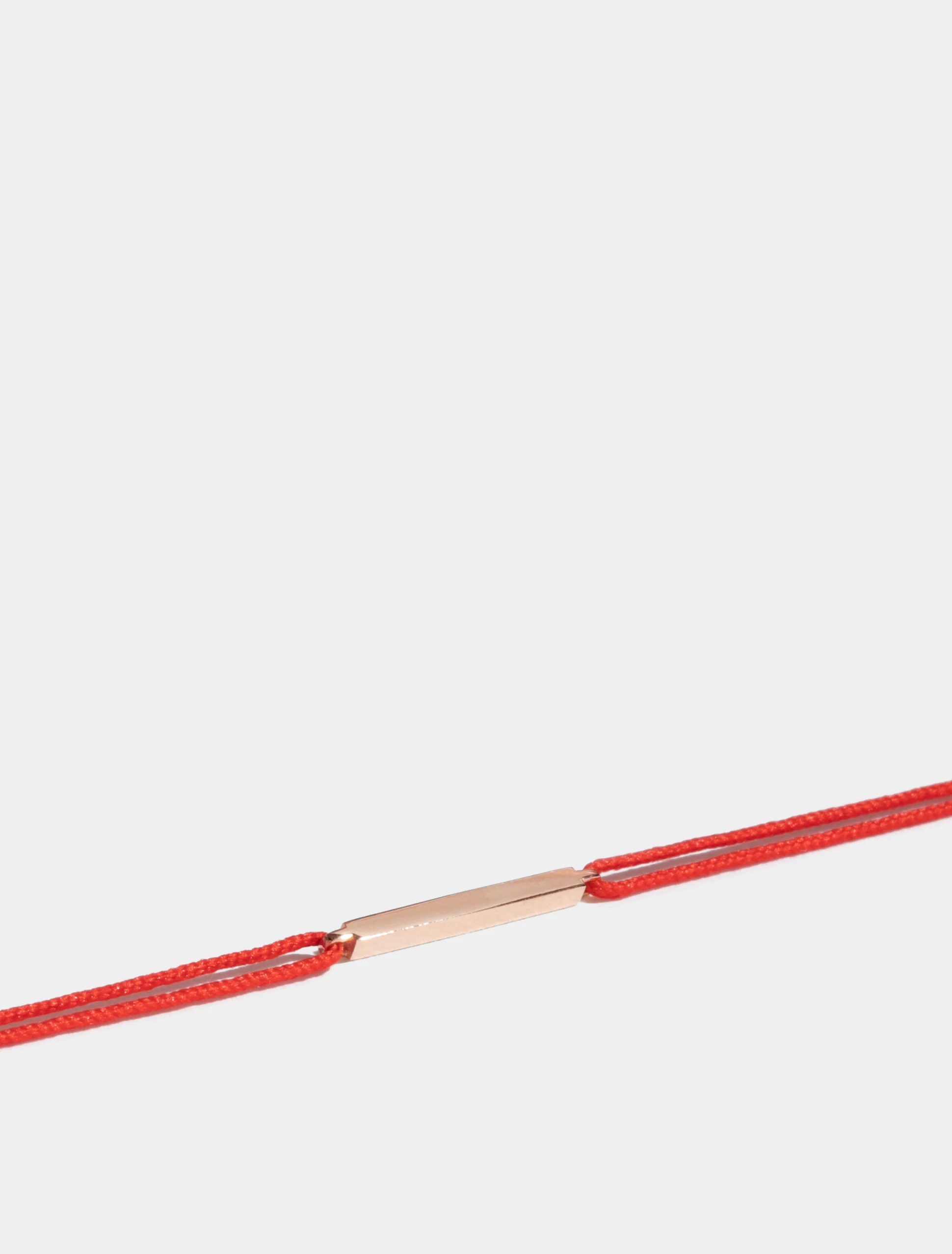 Motif Anagramme poli en Or rose éthique 18 carats certifié Fairmined, sur cordon