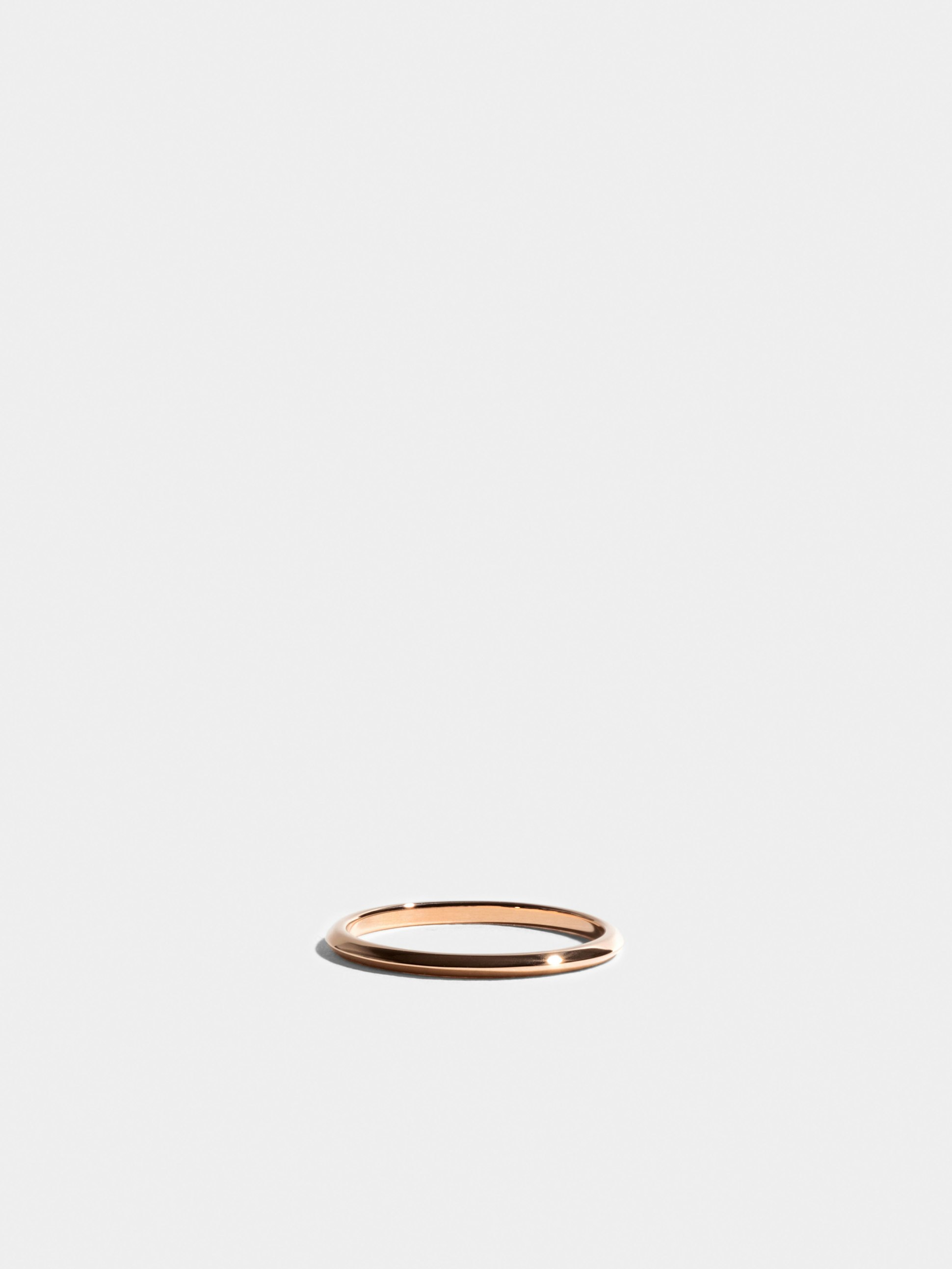 Anagramme "biseau" ring in 18k Fairmined ethical rose gold