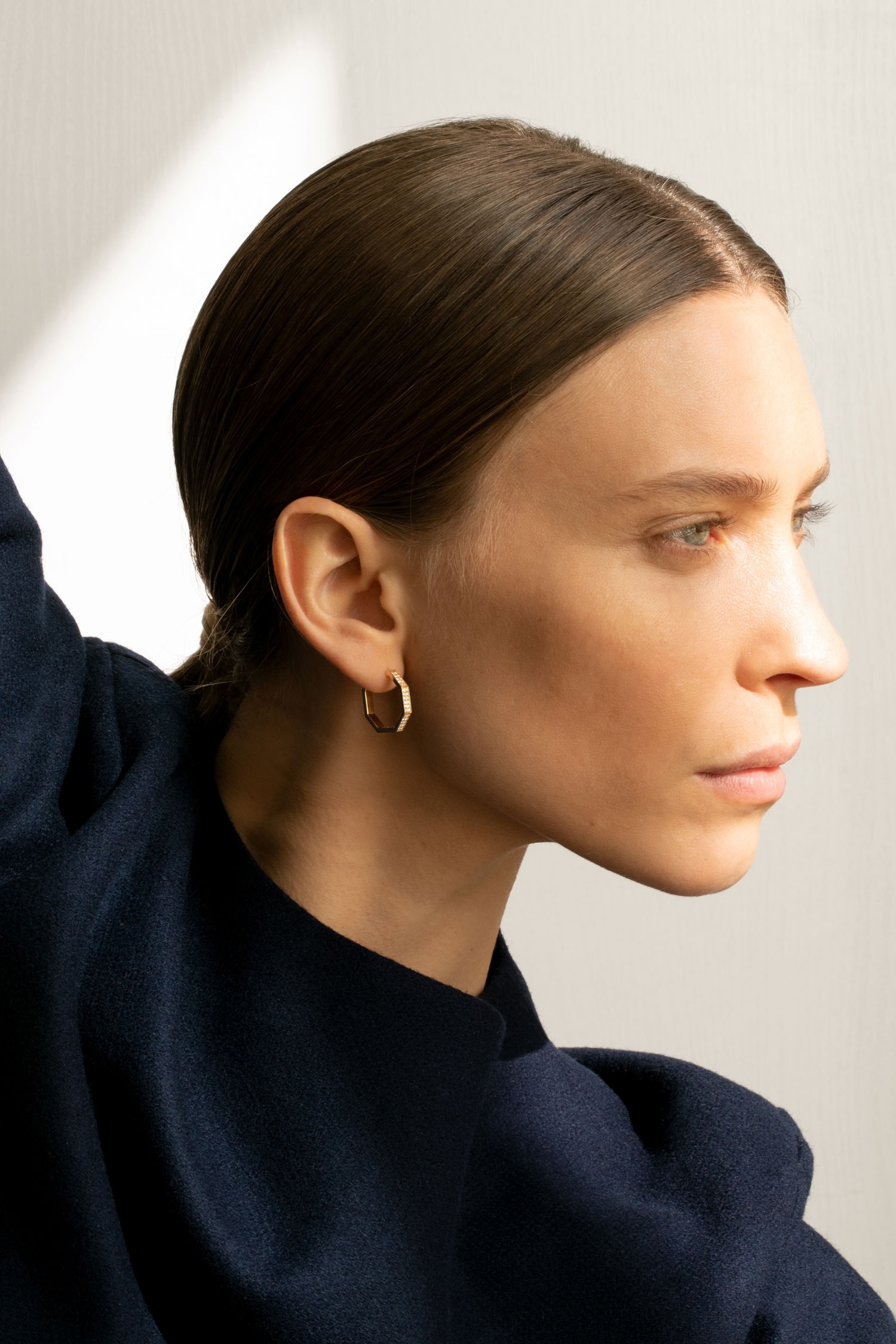 Ethical gold earrings JEM ethical jewellery