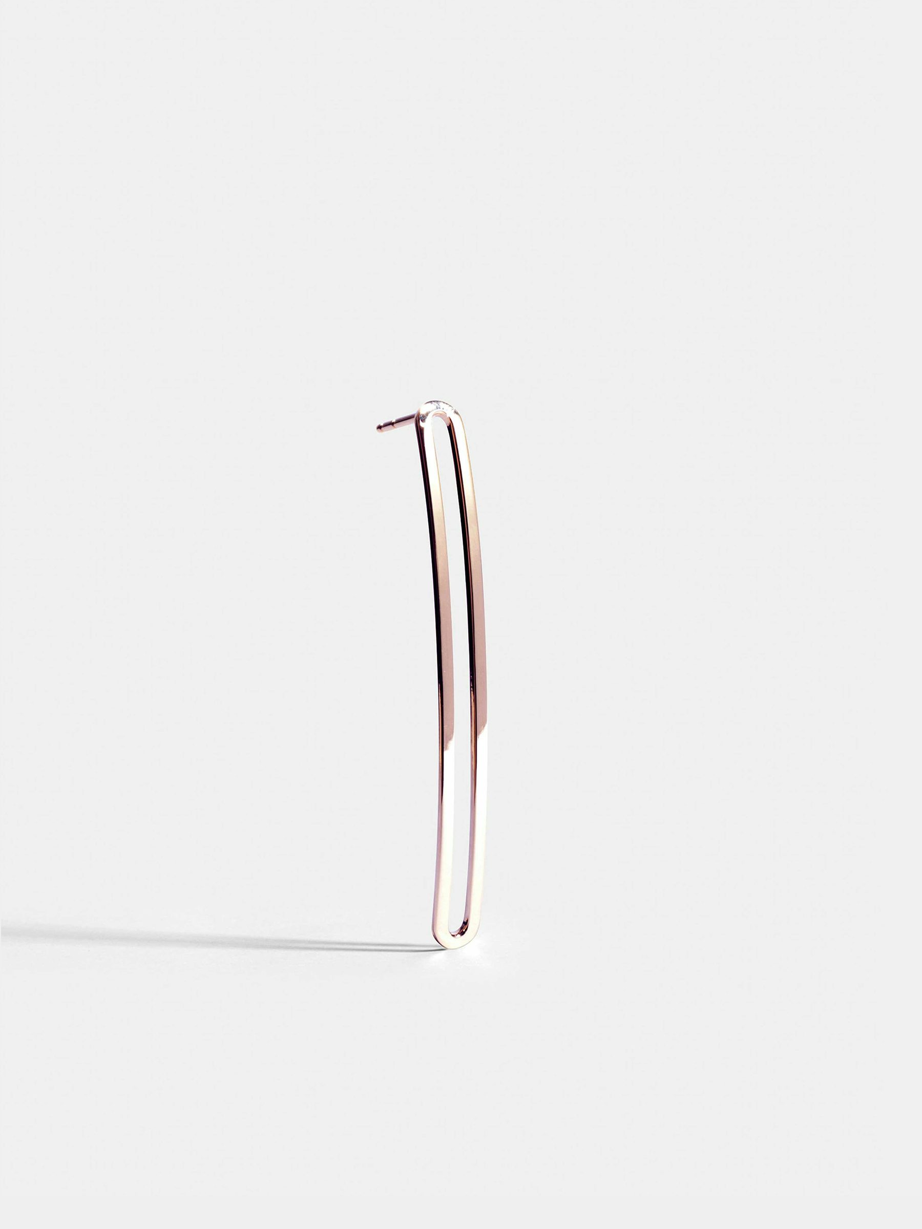 Boucle d'oreille Étreintes en Or rose éthique 18 carats certifié Fairmined