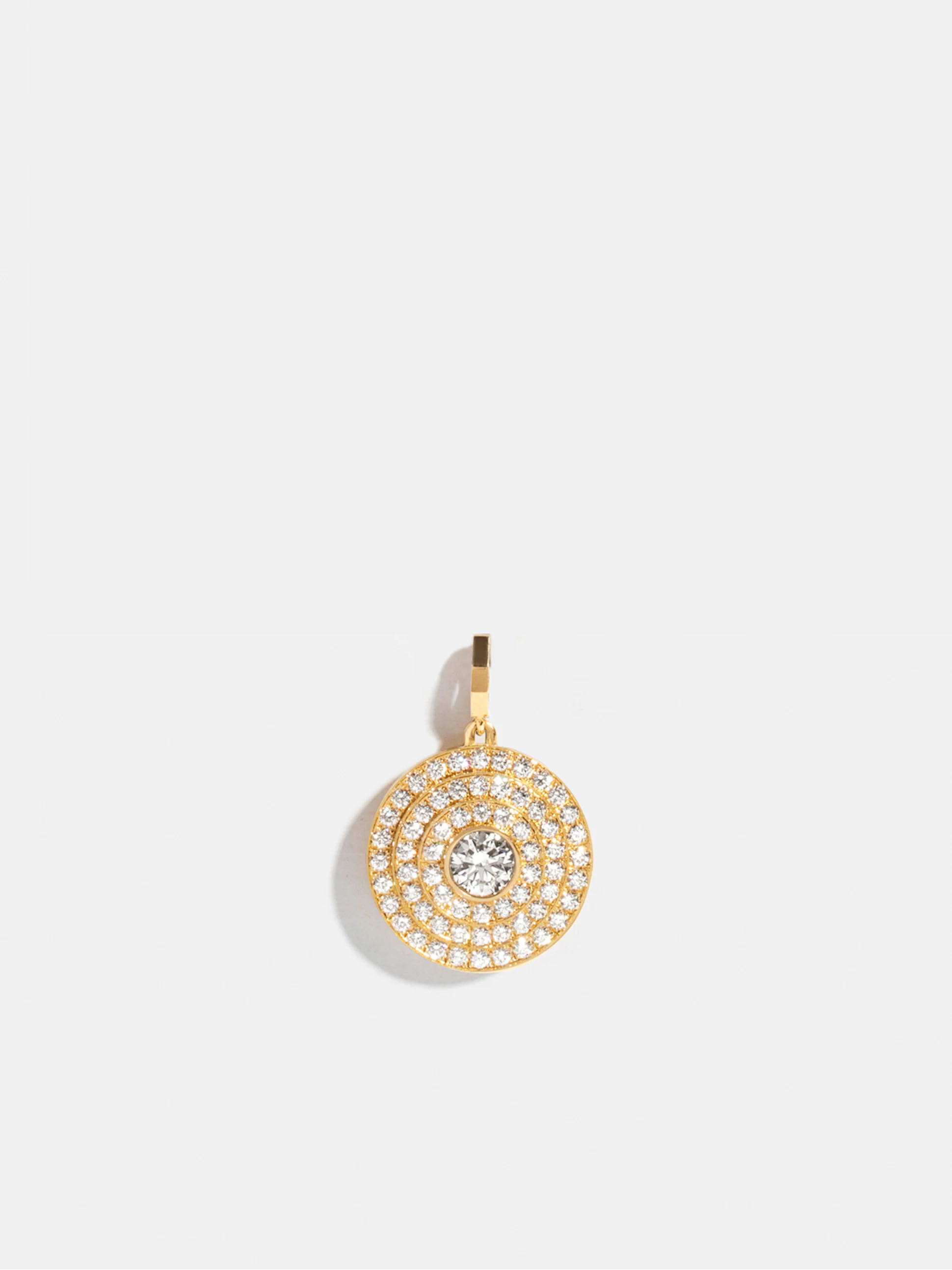 Pendentif Via halo moyen modèle pavé  