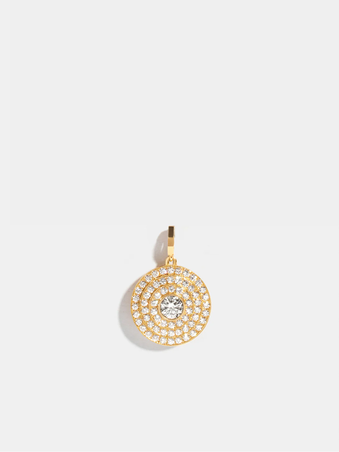Pendentif Via halo moyen modèle pavé