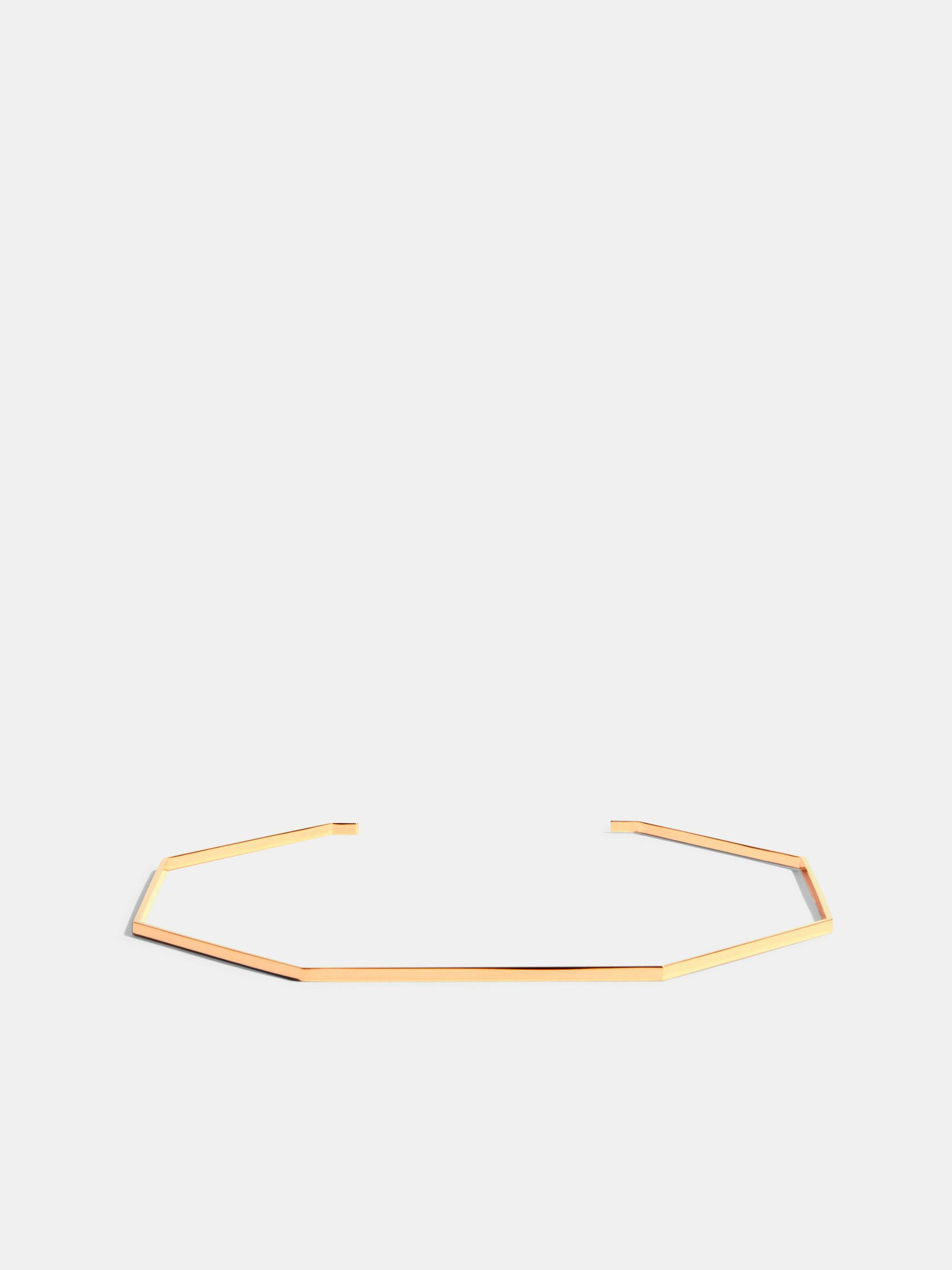 Octogone choker in 18k Fairmined ethical yellow gold