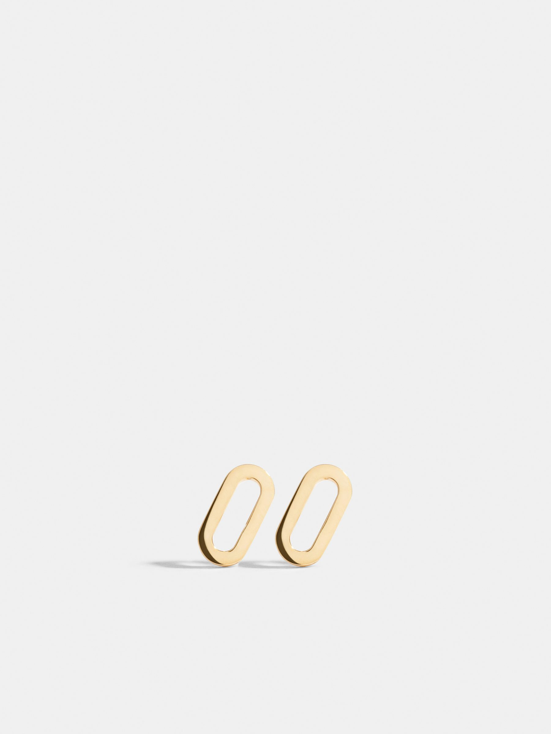 Ear clip in 18k ethical yellow gold certified Fairmined, the pair | JEM jewellery ethically minded