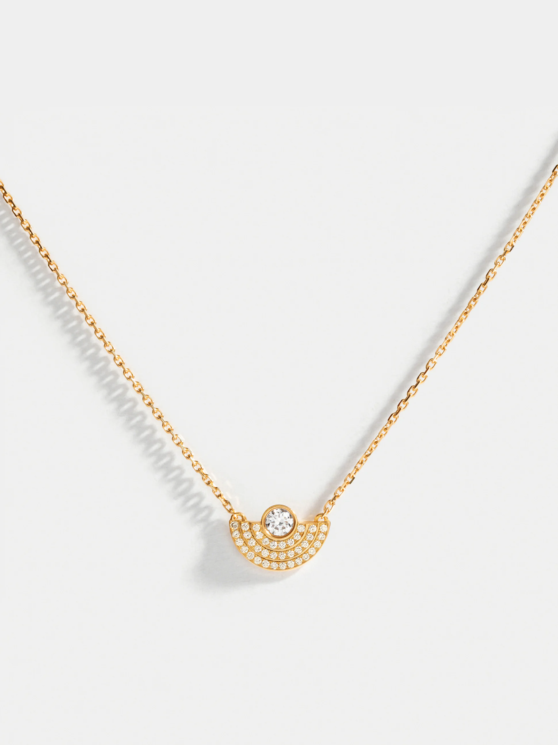 Collier Via demi-jour petit modèle pavé