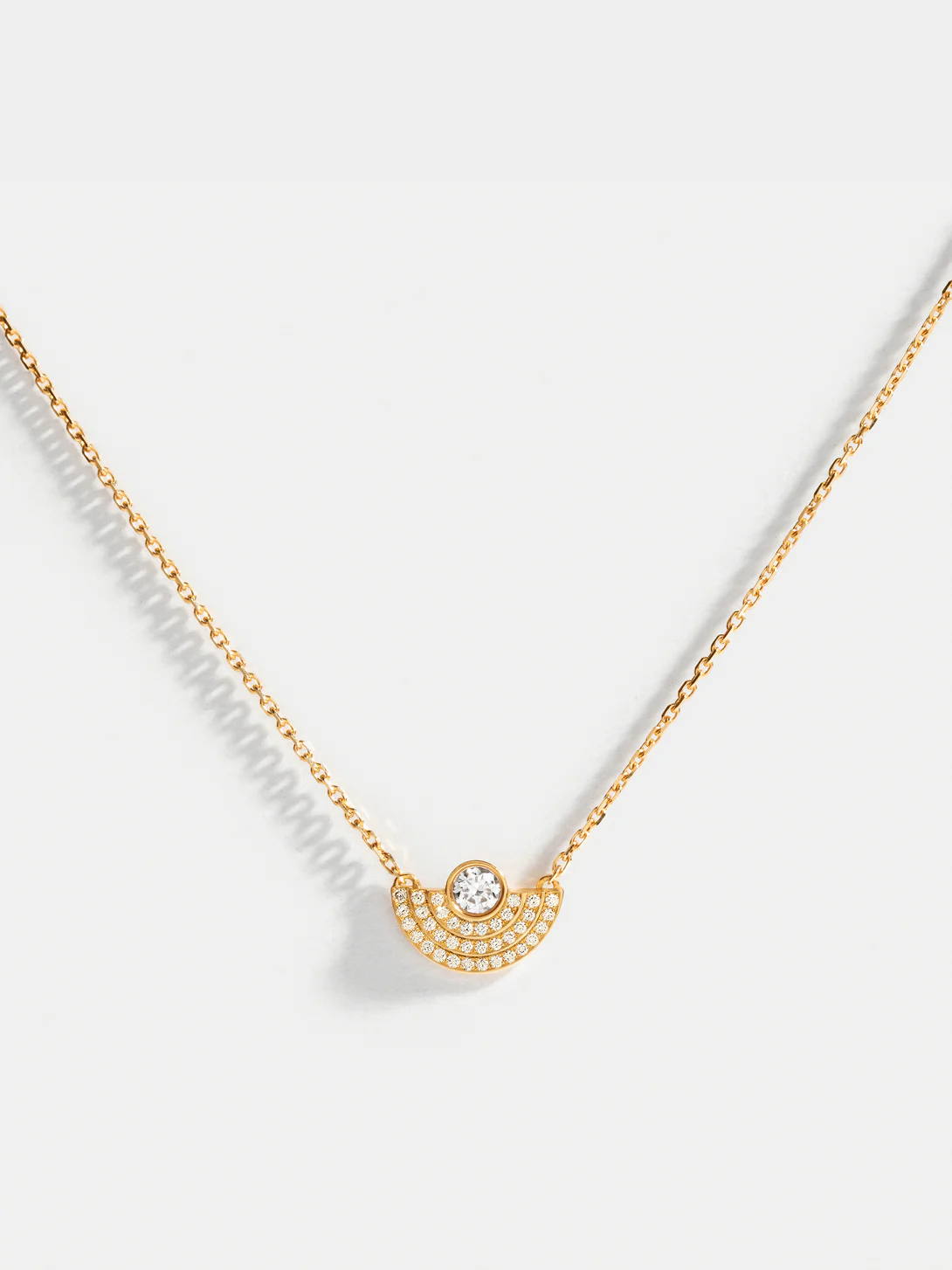 Collier Via demi-jour petit modèle pavé