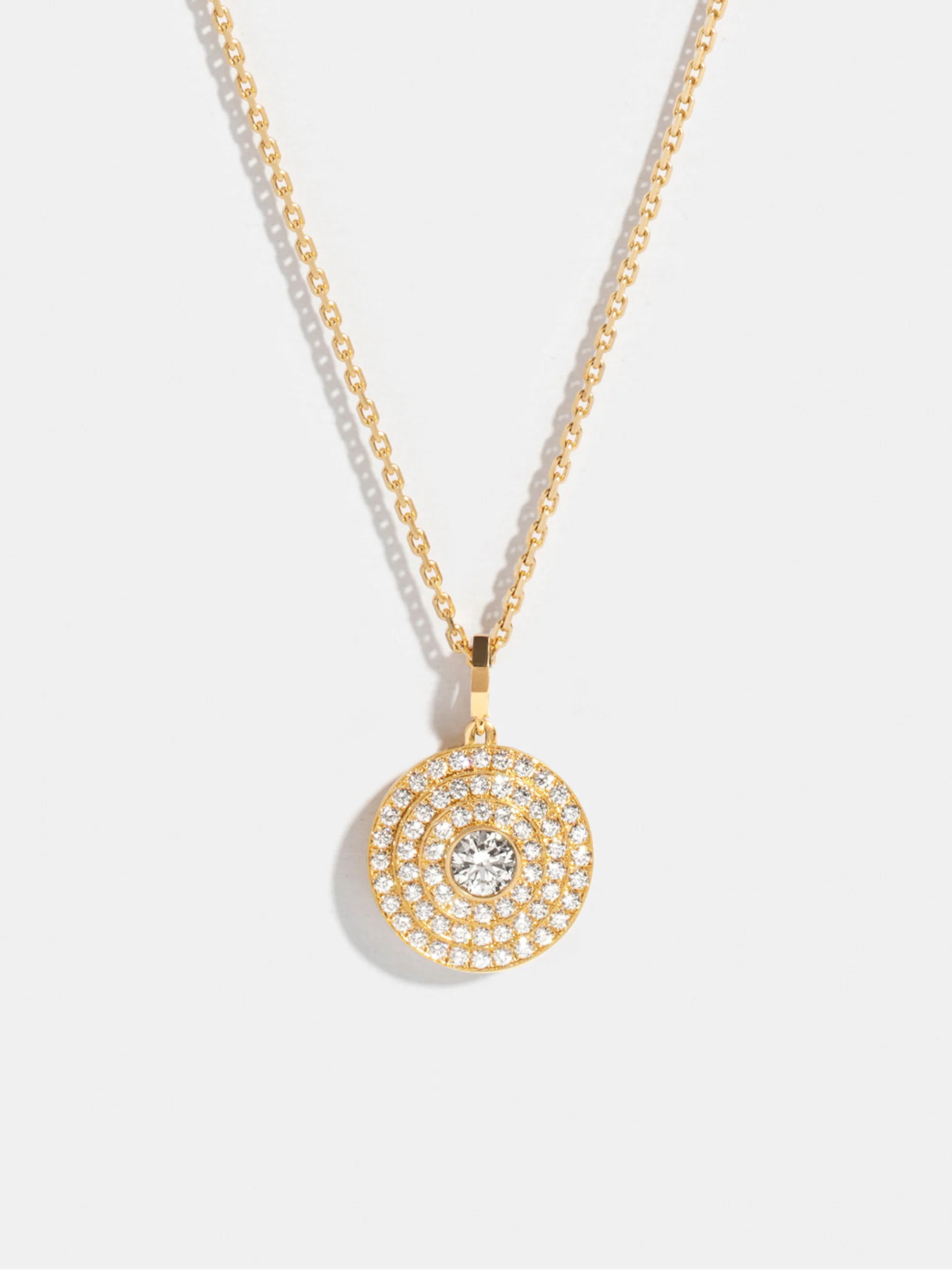 Pendentif Via halo moyen modèle pavé sur chaine