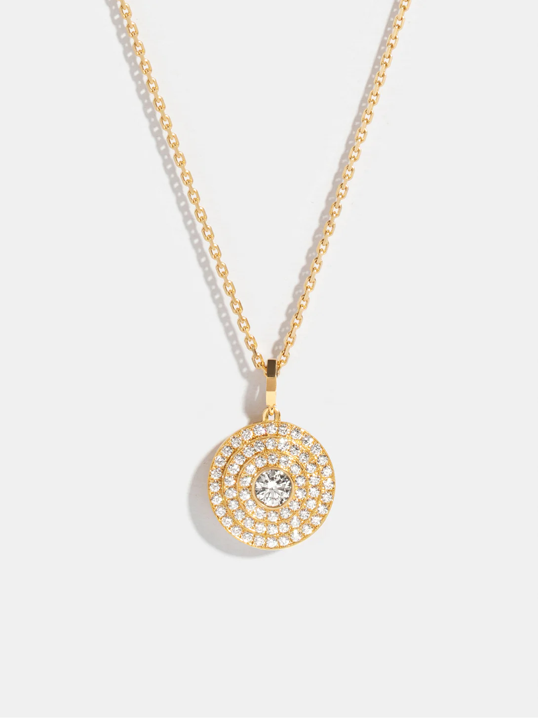 Pendentif Via halo moyen modèle pavé sur chaine