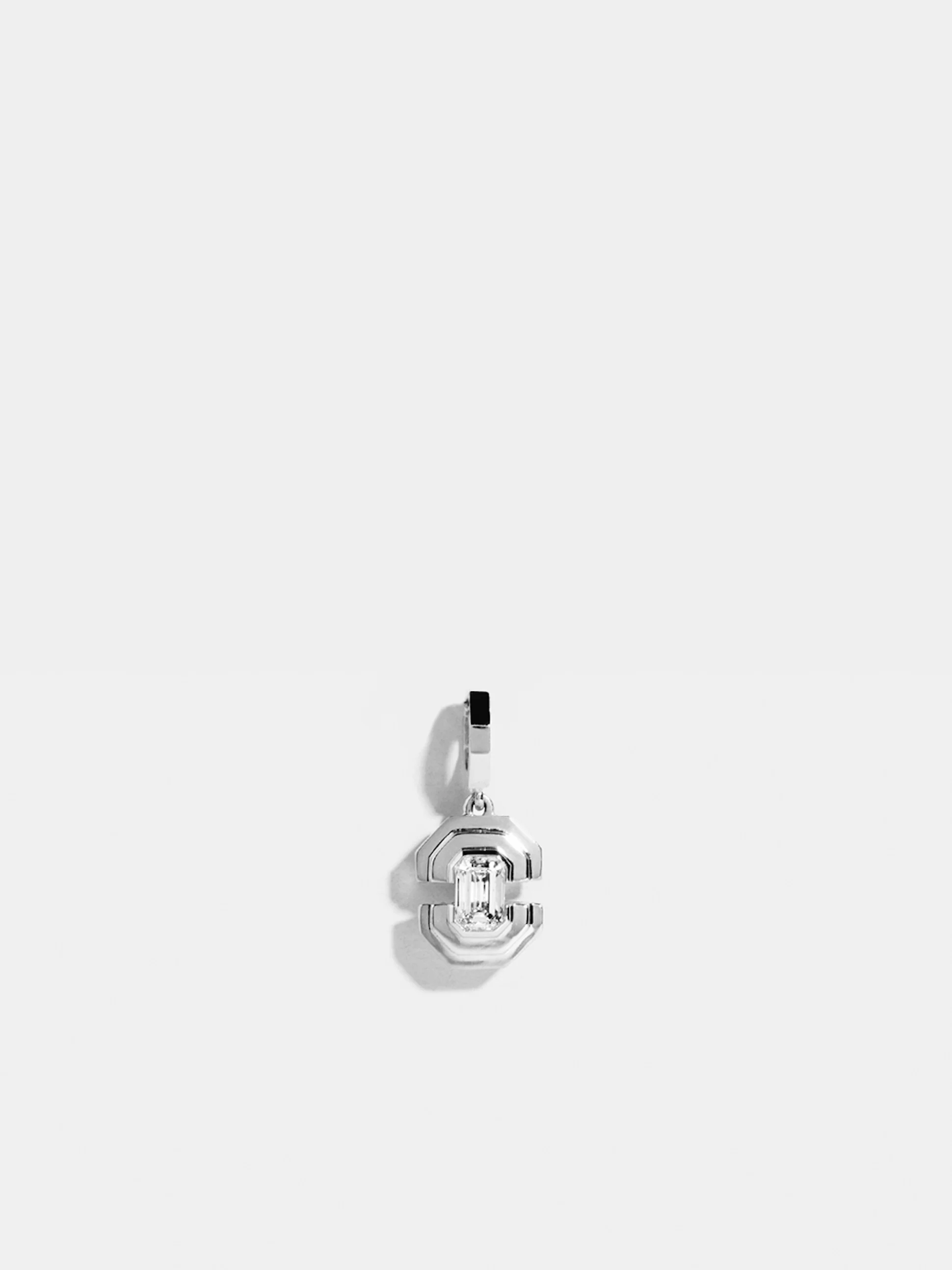 Pendentif Via taille émeraude petit modèle 