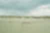 Looking away from the beach. The sky is cloudy 