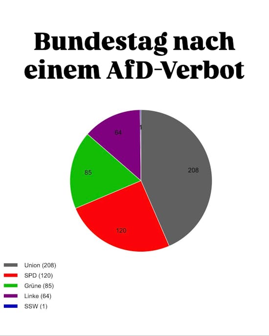 Ein interessantes Bild, um zu verdeutlichen, warum CDU und CSU sich so krass gegen ein AfD-Verbot stellen. 🫠