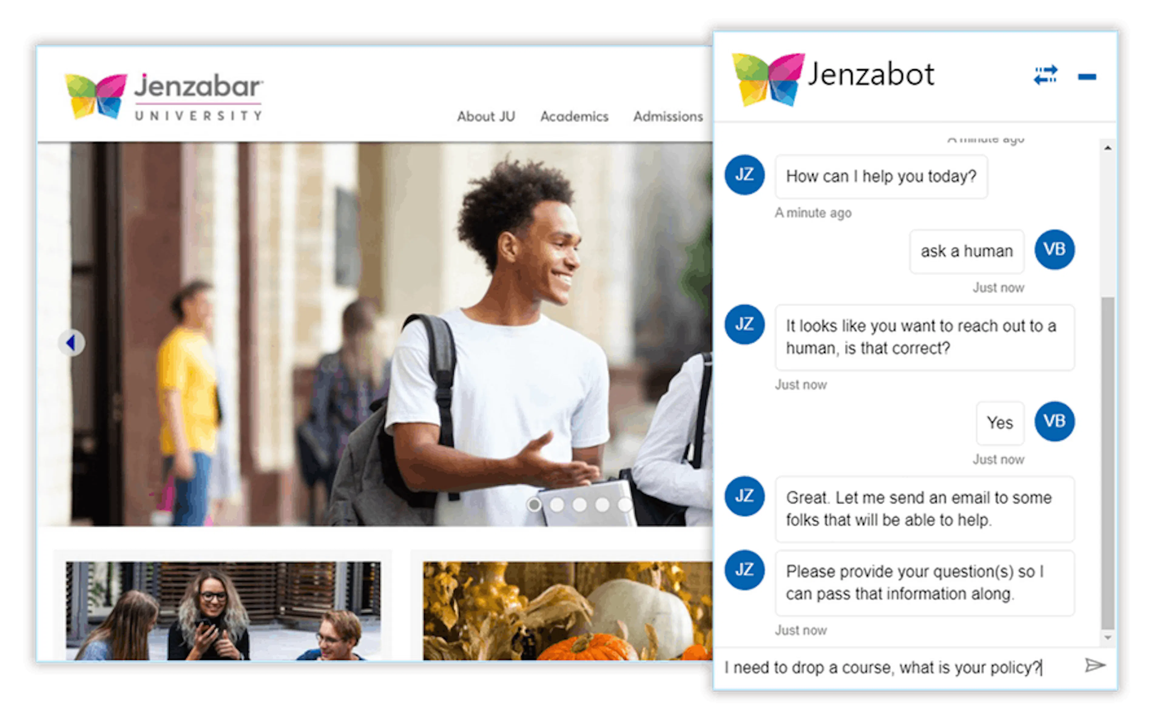 Jenzabar Chatbot