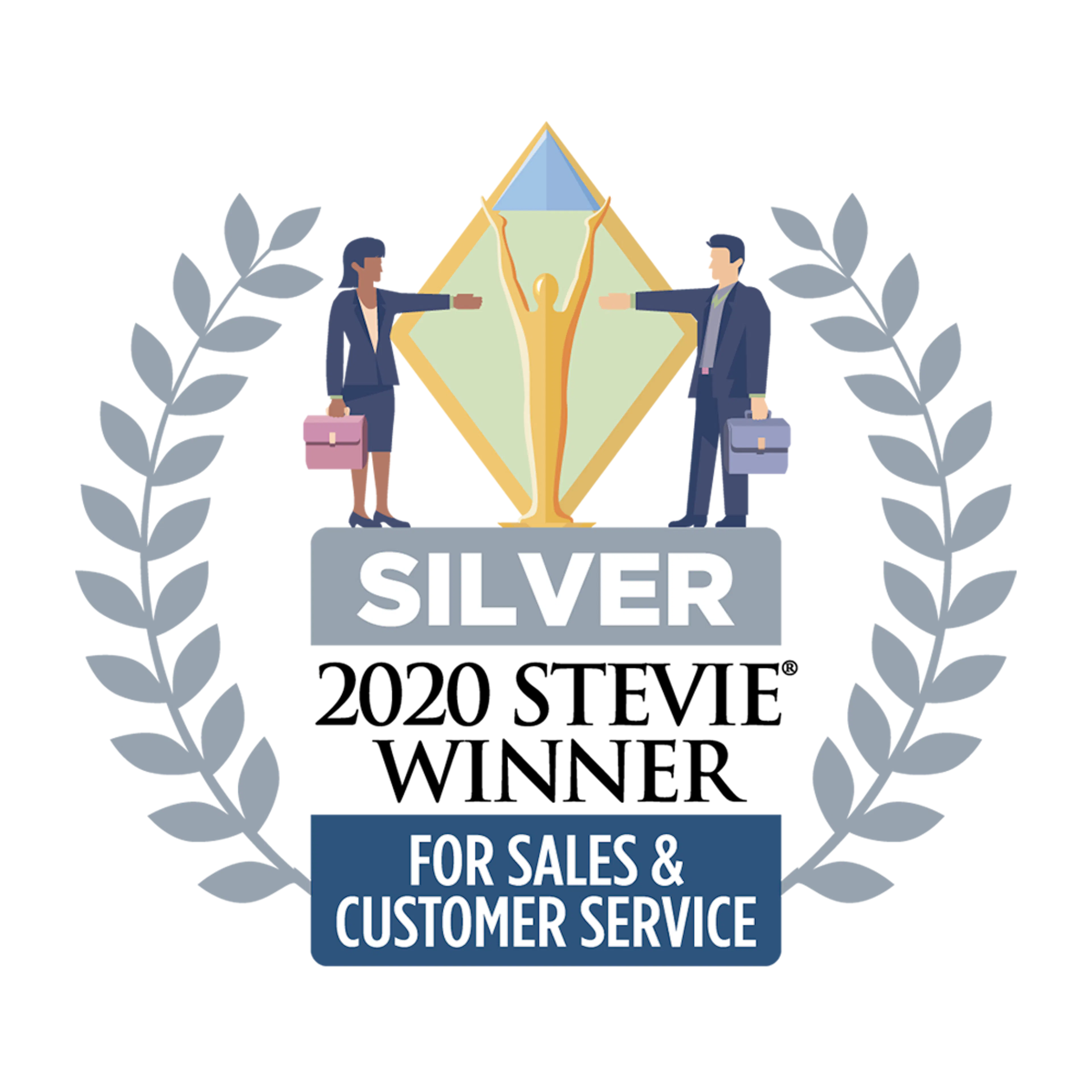 2020 Silver Stevie Award for the Best Customer Service Department of the Year