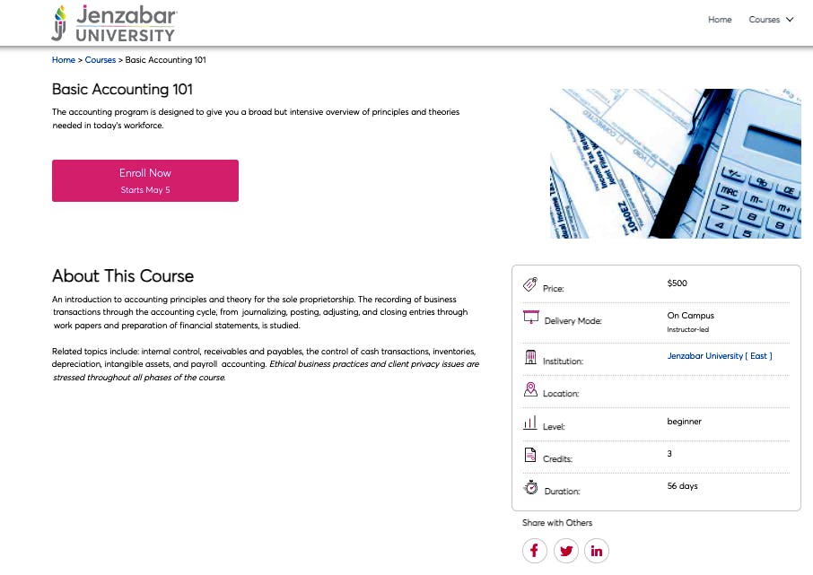 Campus Marketplace powered by Jenzabar