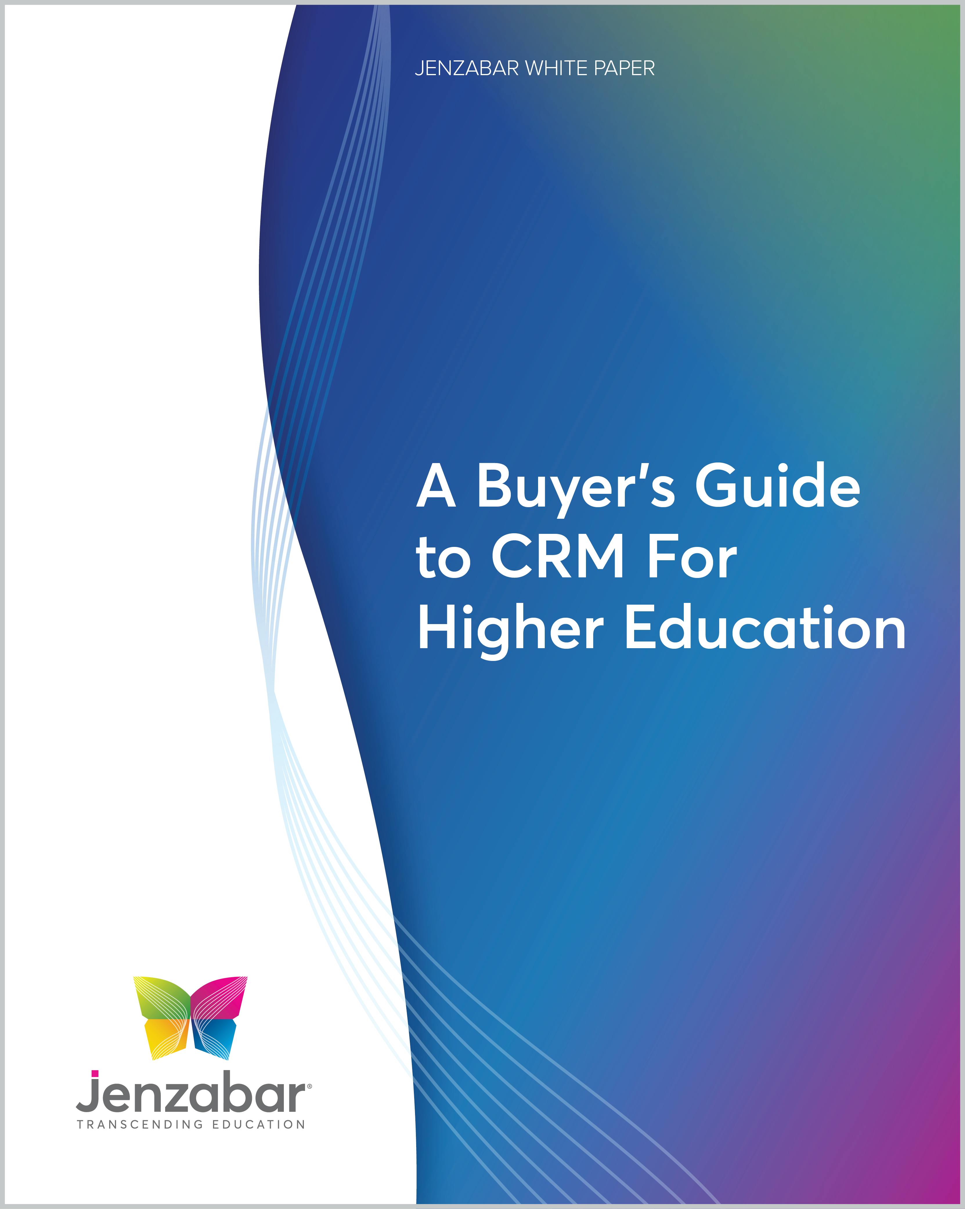 A Buyer's Guide to CRM For Higher Education