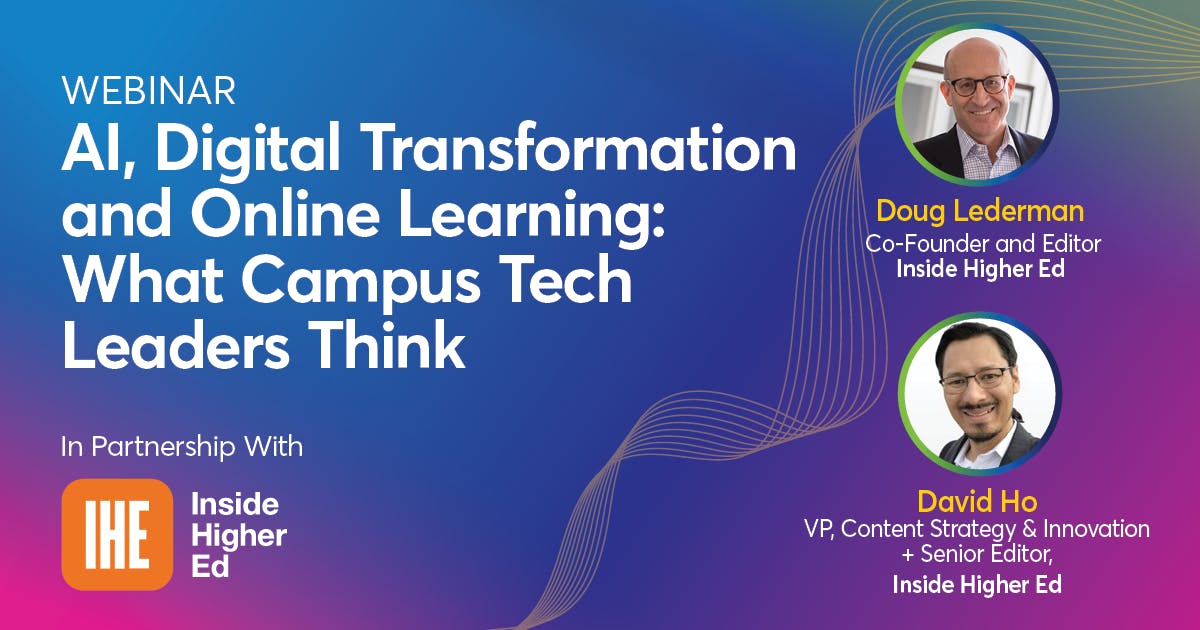 AI, Digital Transformation and Online Learning: What Campus Tech ...