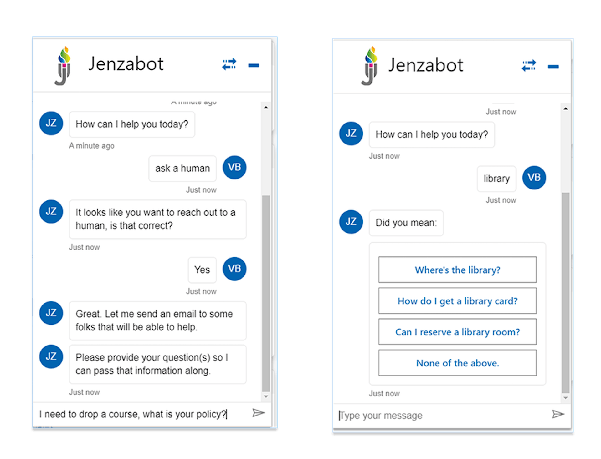 Jenzabar Chatbot