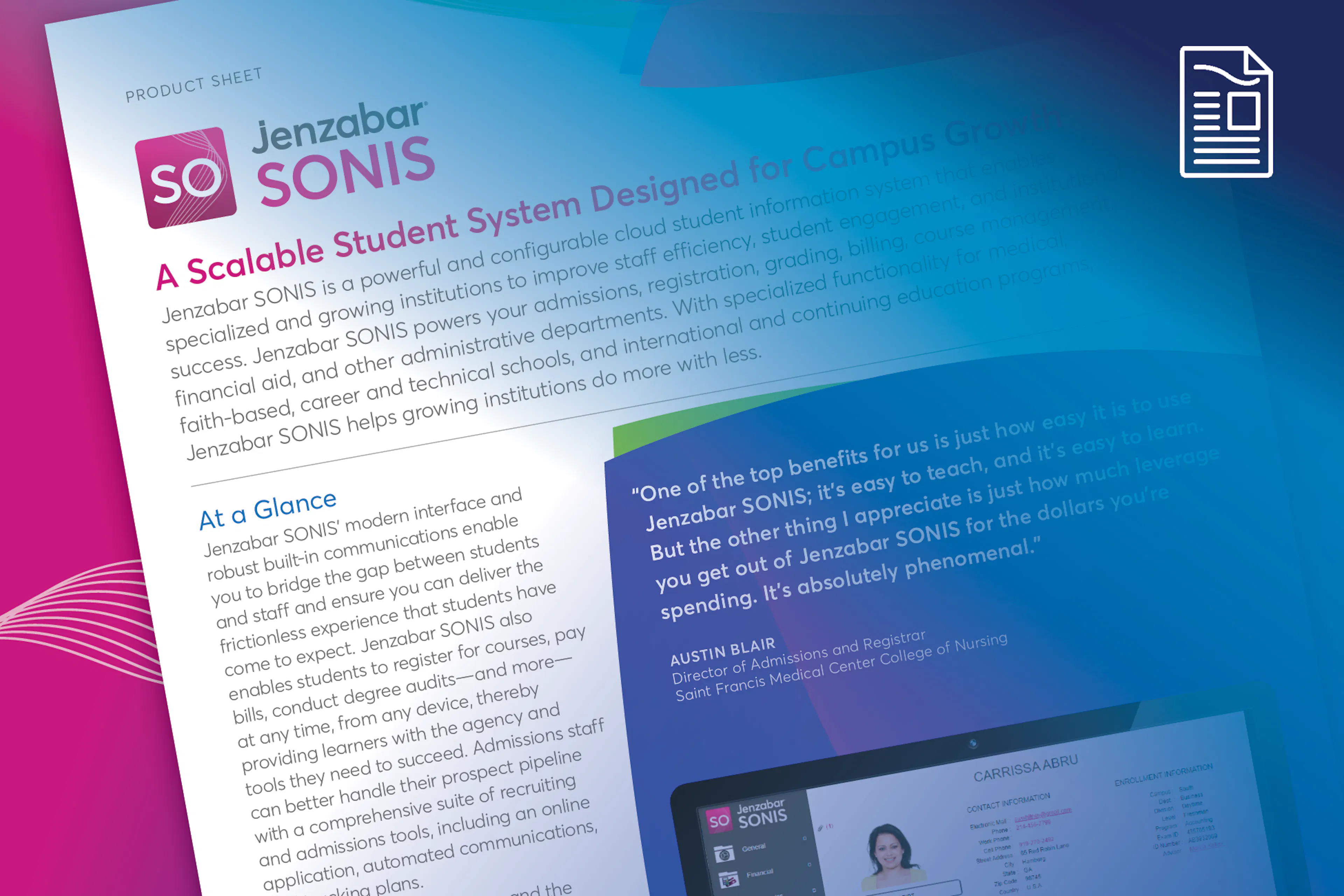 Jenzabar SONIS