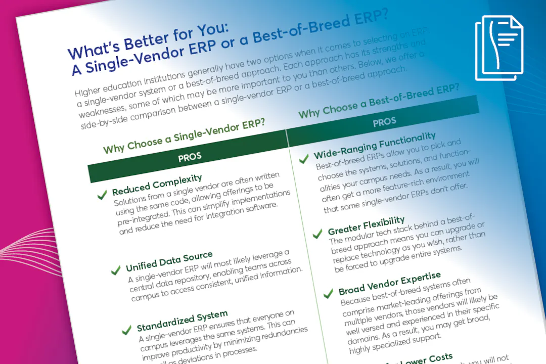 What's Better for You: a Single Vendor ERP or a Best of Breed ERP?