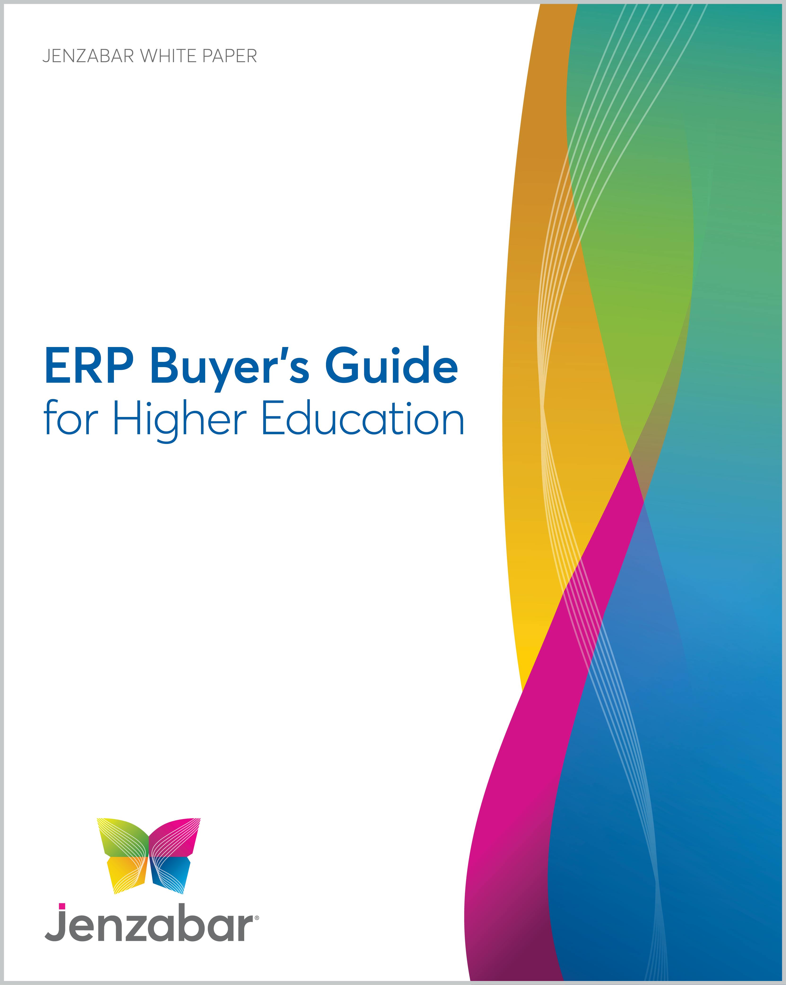Jenzabar ERP Buyer's Guide for Higher Education