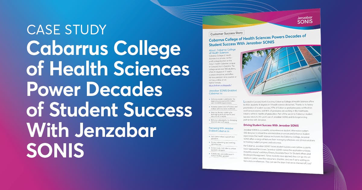 Cabarrus College of Health Sciences Powers Decades of Student Success
