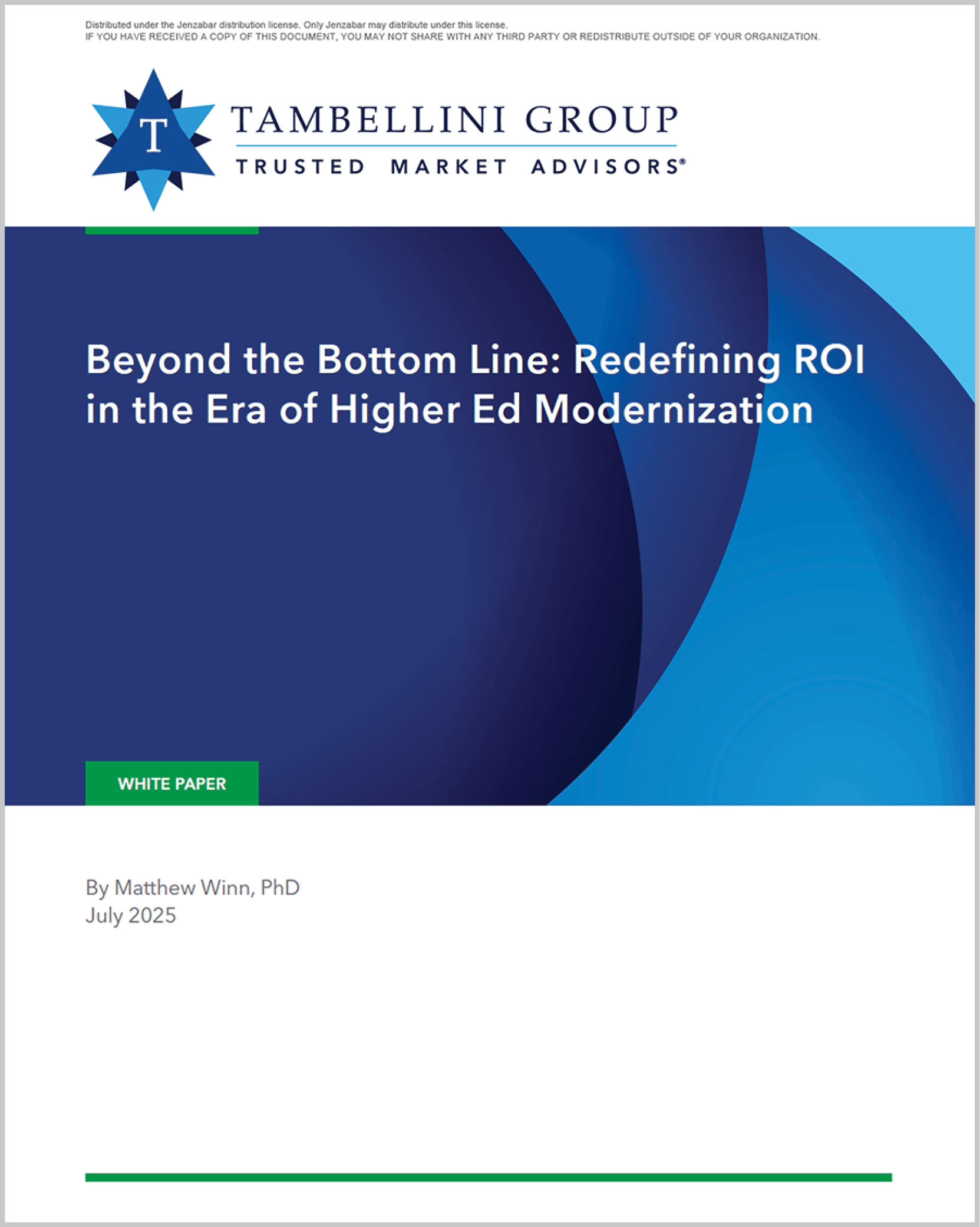 Beyond the Bottom Line: Redefining ROI in the Era of Higher Ed Modernization