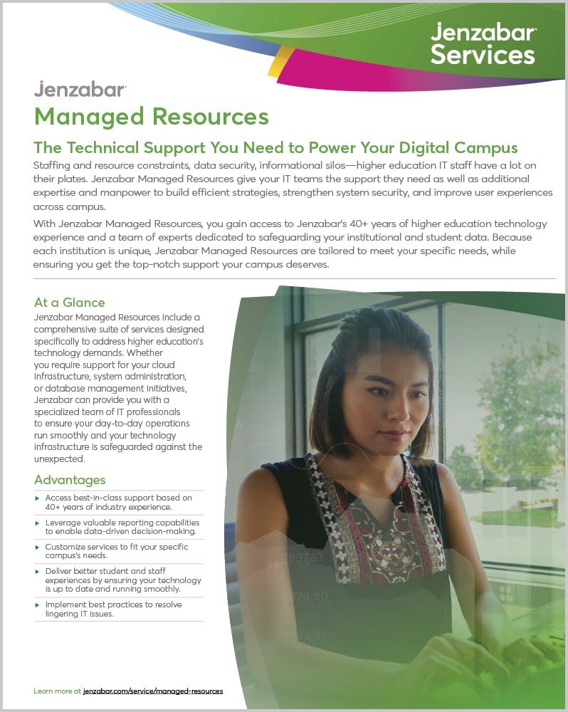 Jenzabar Managed Resources