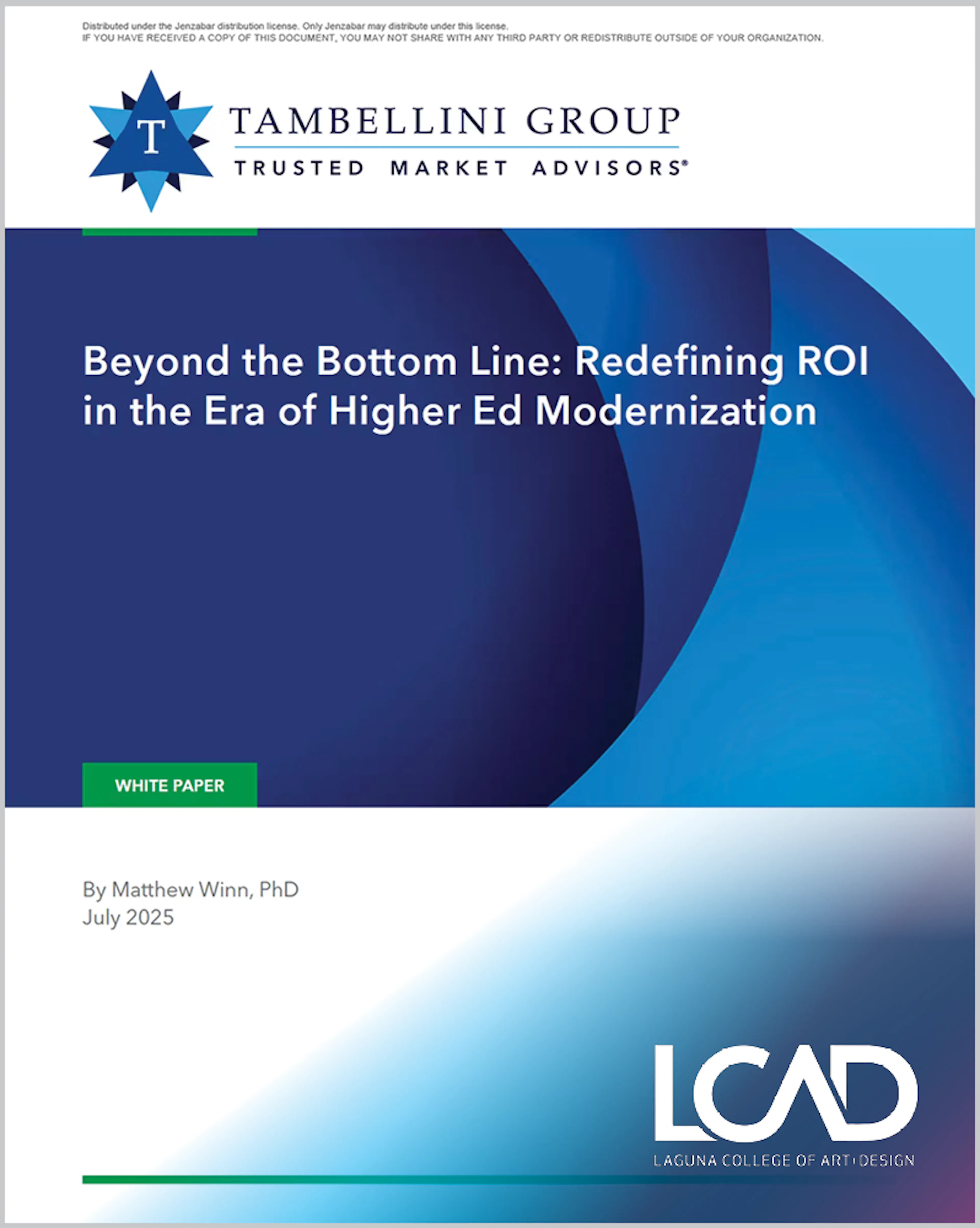 White Paper: Beyond the Bottom Line: Redefining ROI in the Era of Higher Ed Modernization