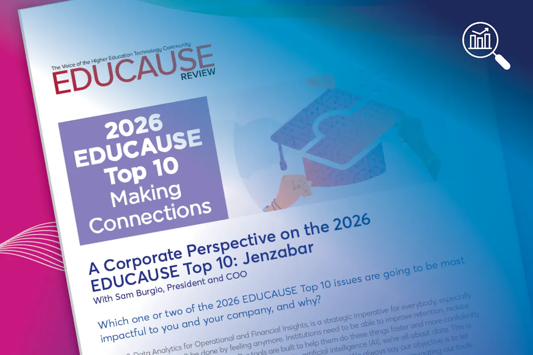 A Corporate Perspective on the 2026 EDUCAUSE Top 10: Jenzabar