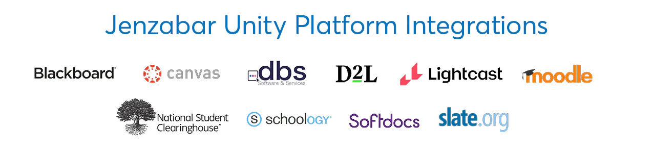 Jenzabar Unity Platform Integrations