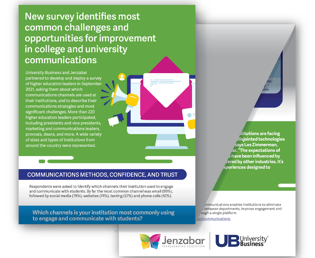 University Business: Survey Identifies Most Common Challenges and Opportunities for Improvement in College and University Communications