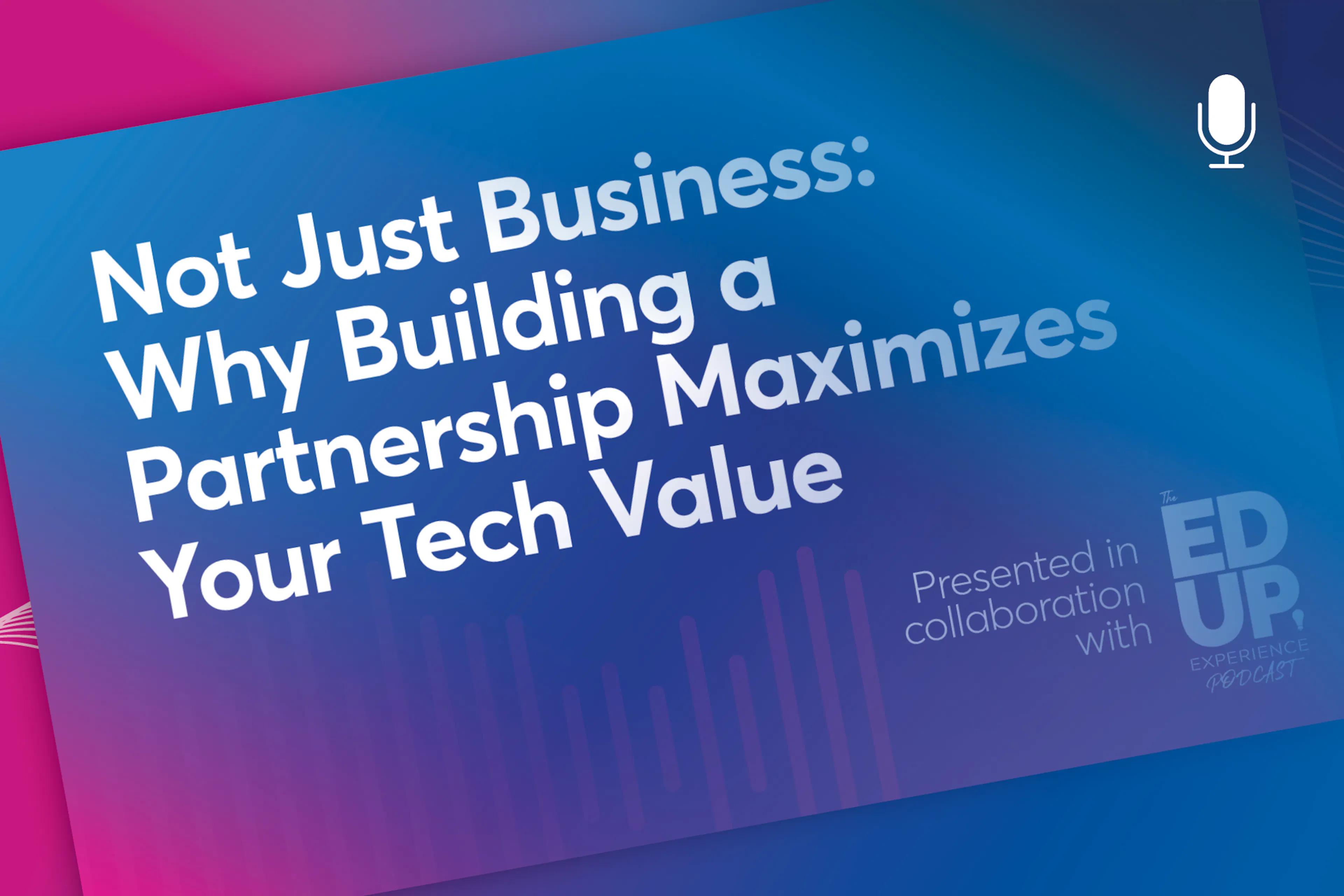 Audiobook: Not Just Business: Why Building a Partnership Maximizes Your Tech Value