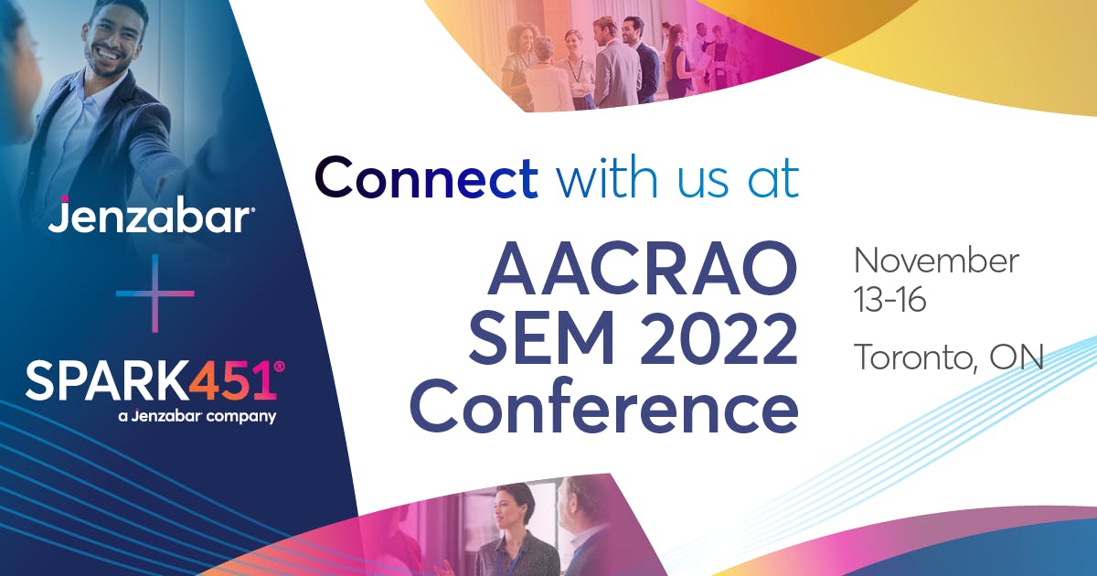 Connect with Jenzabar at AACRAO SEM 2022