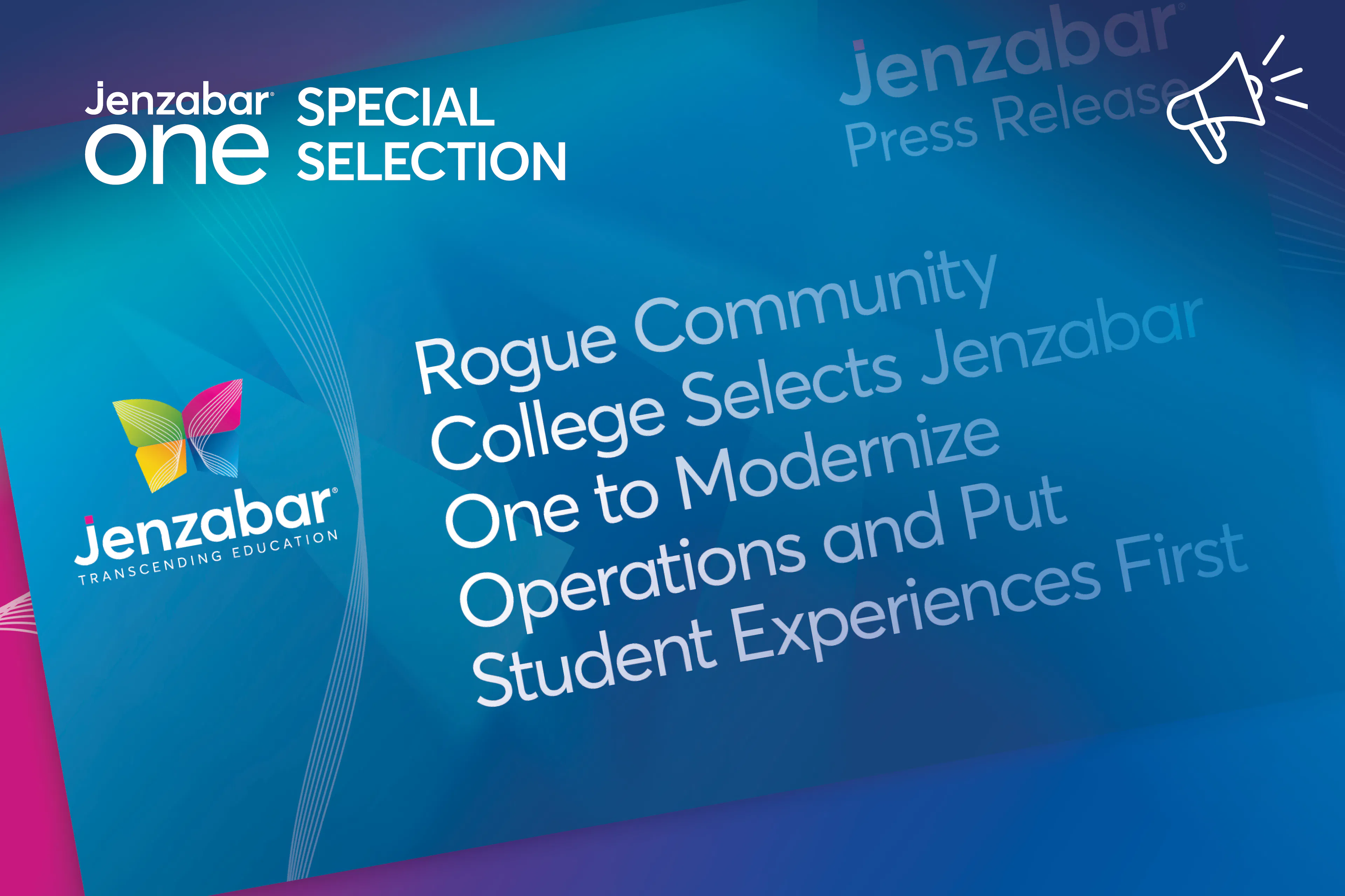 Press Release: Rogue Community College Selects Jenzabar One to Modernize Operations and Put Student Experiences First