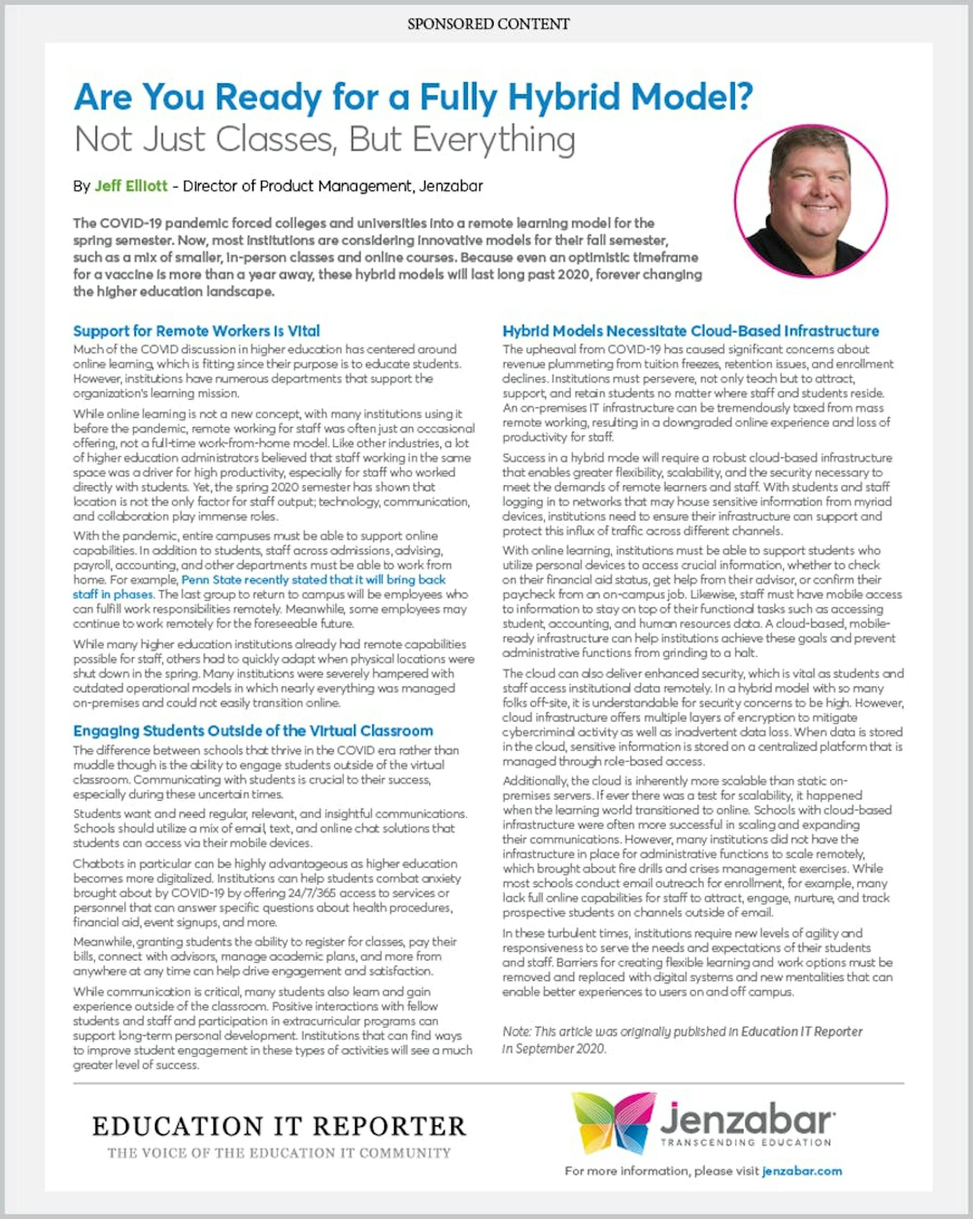 Are You Ready for a Fully Hybrid Model? Not Just Classes, But Everything 