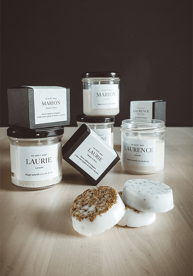 Soap and candle packaging