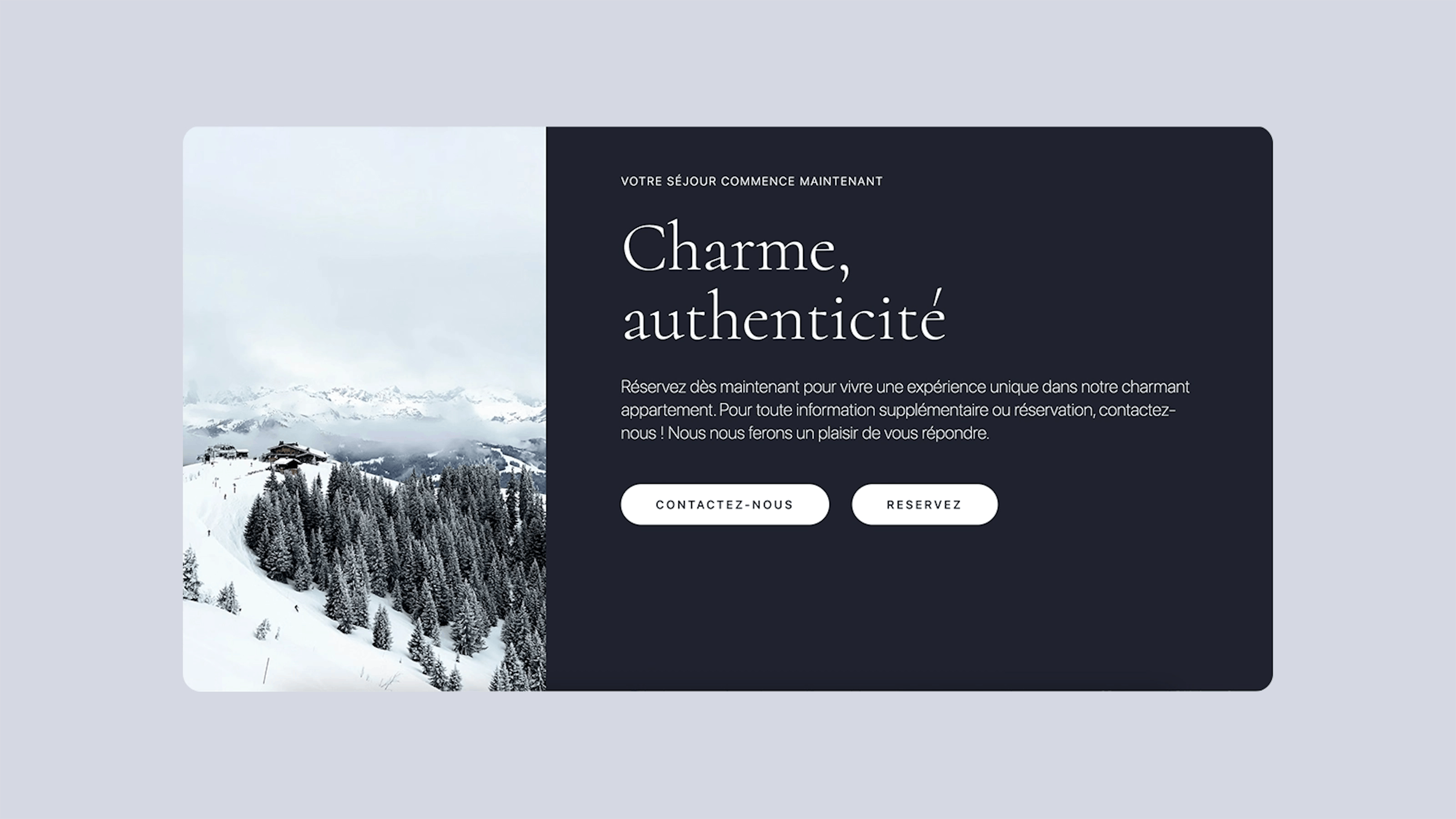 Chalet Condamin - CTA